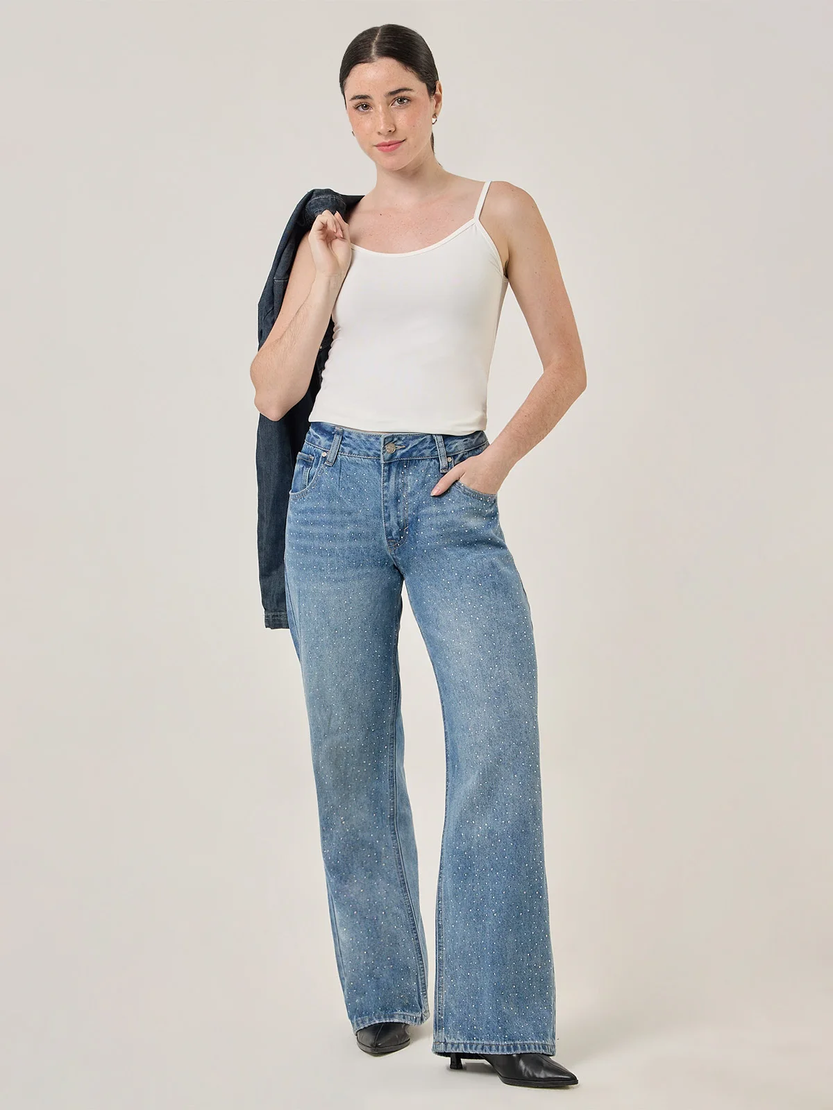 JEANS ALGODÓN REGULAR MUJER INDEX - 1