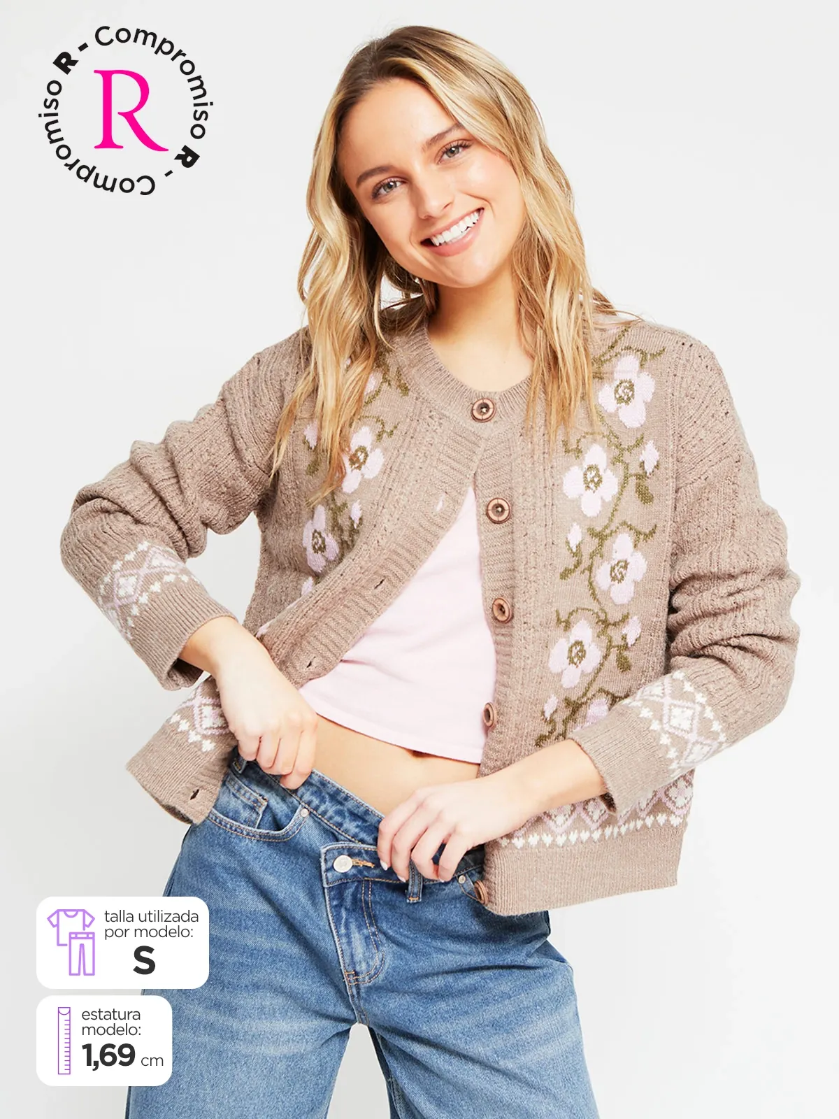 CARDIGAN MUJER INDEX ROSI - 1