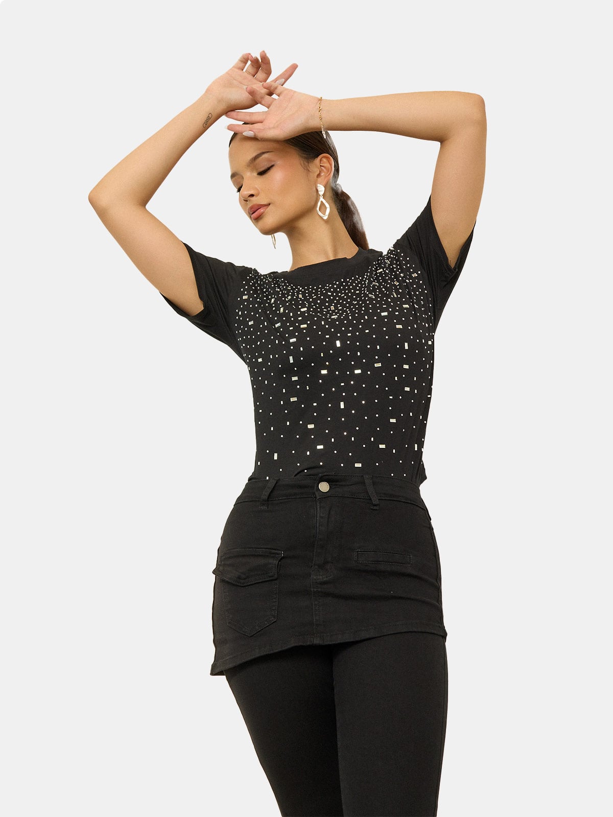 POLO MUJER GLAM BRILLOS - 2