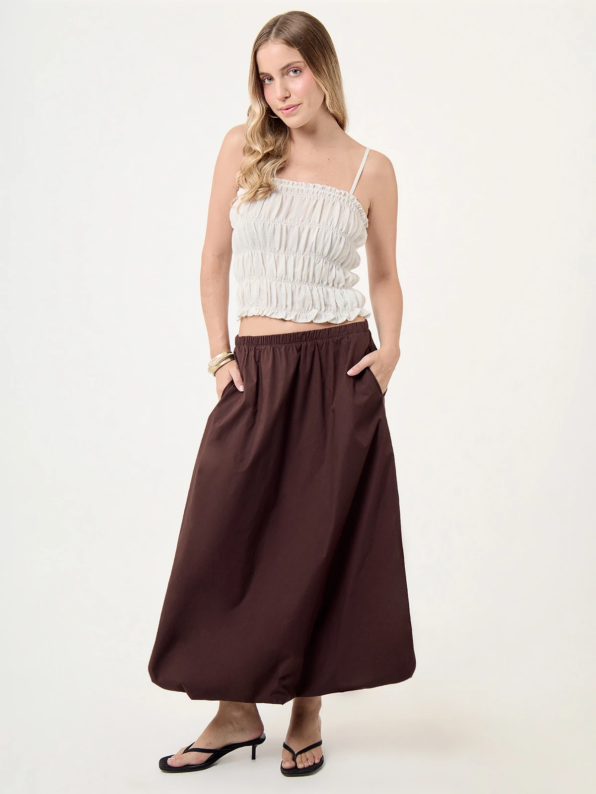 FALDA LARGA MUJER INDEX GLOBO - 5