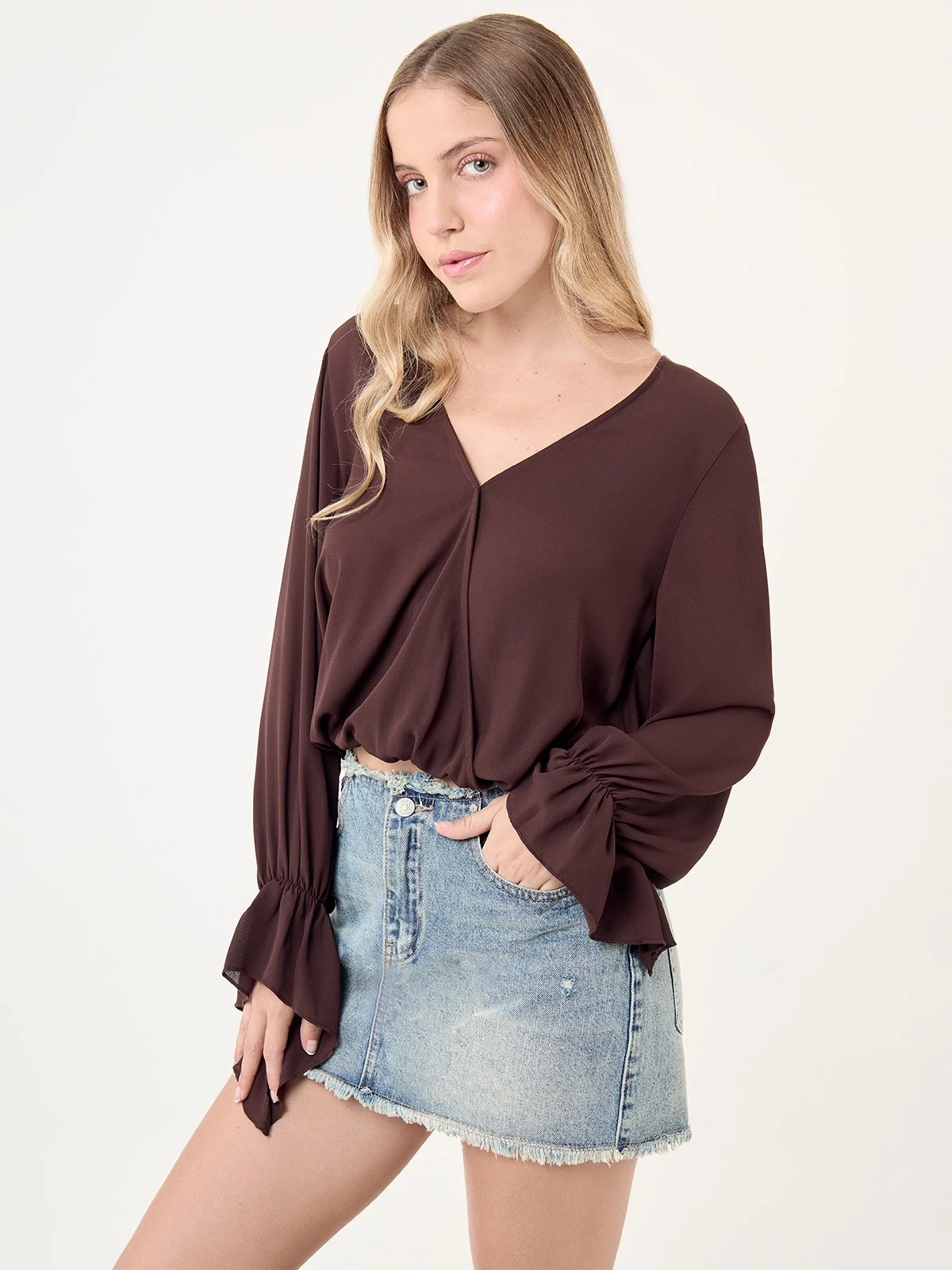 BLUSA MANGA LARGA MUJER INDEX FEGASA - 1