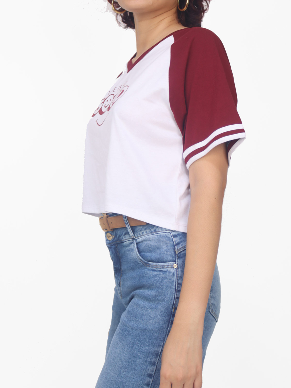 POLO MUJER KAYRA POBLET PERFECT FIT CROP RANGLA - 3