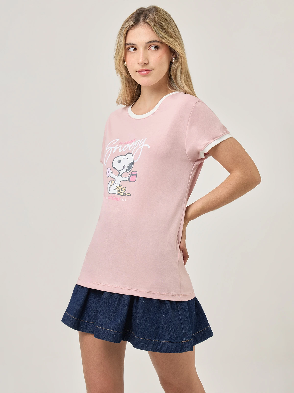 POLO MANGA CORTA ALGODÓN MUJER INDEX SNOOPY - 3