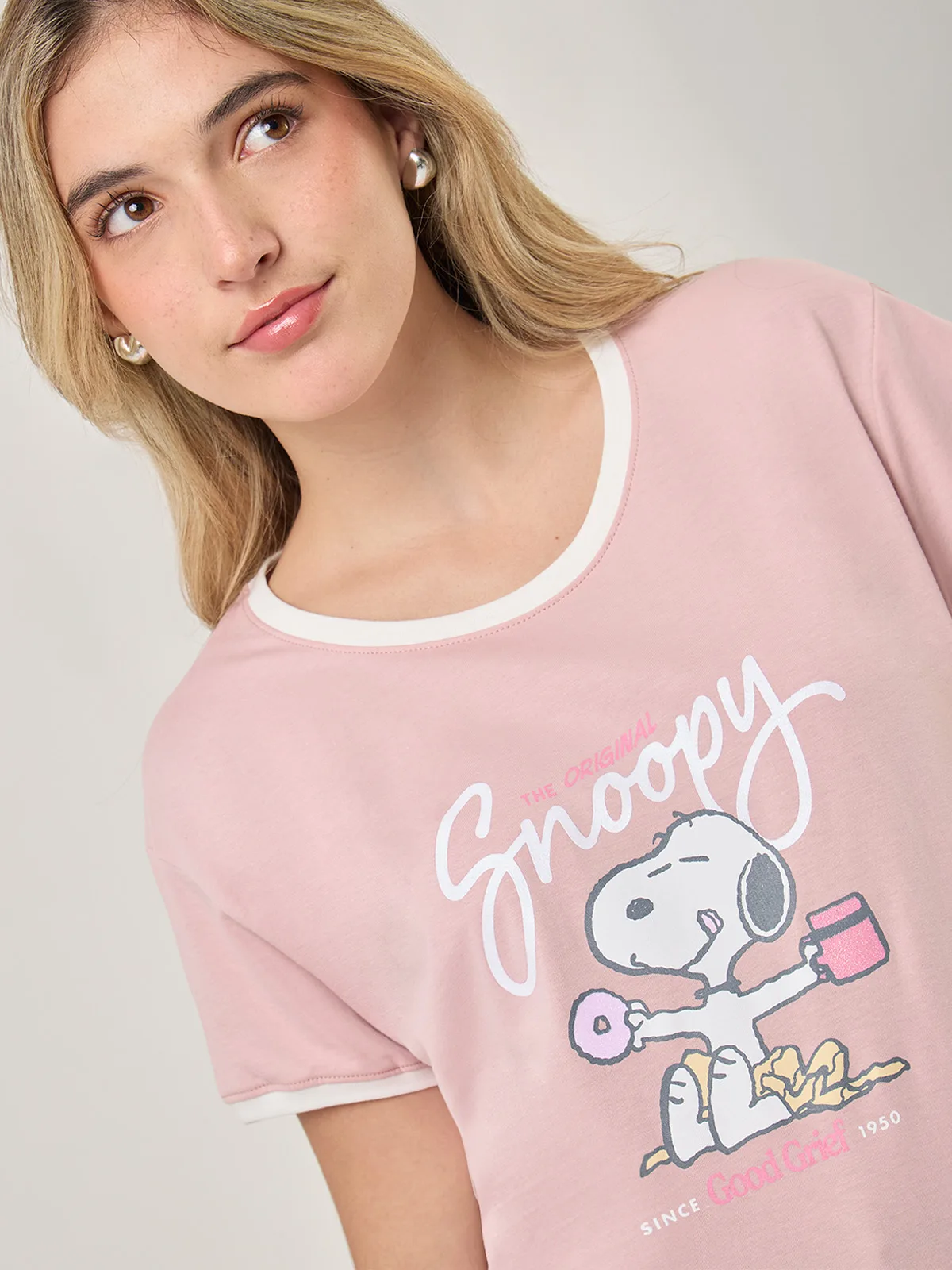POLO MANGA CORTA ALGODÓN MUJER INDEX SNOOPY - 4