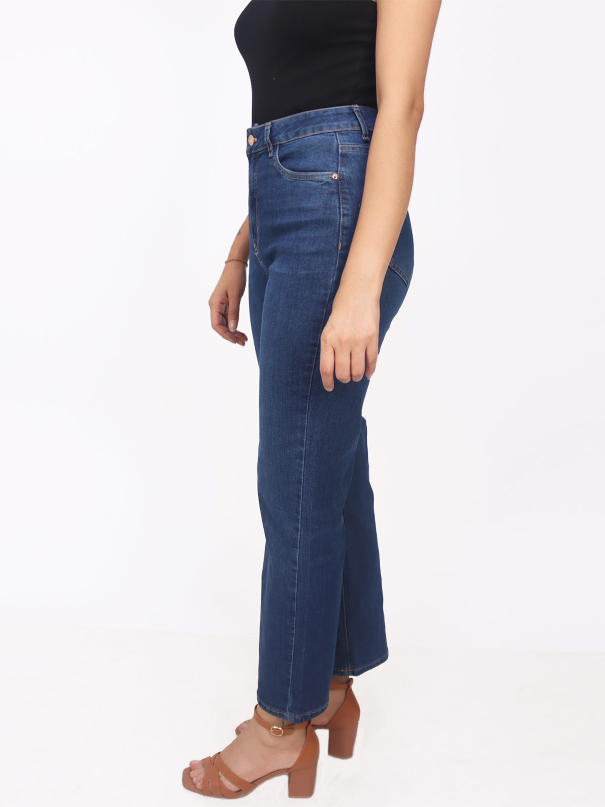 JEANS MUJER KAYRA POBLET PERFECT FIT FLARE CROPED - 3