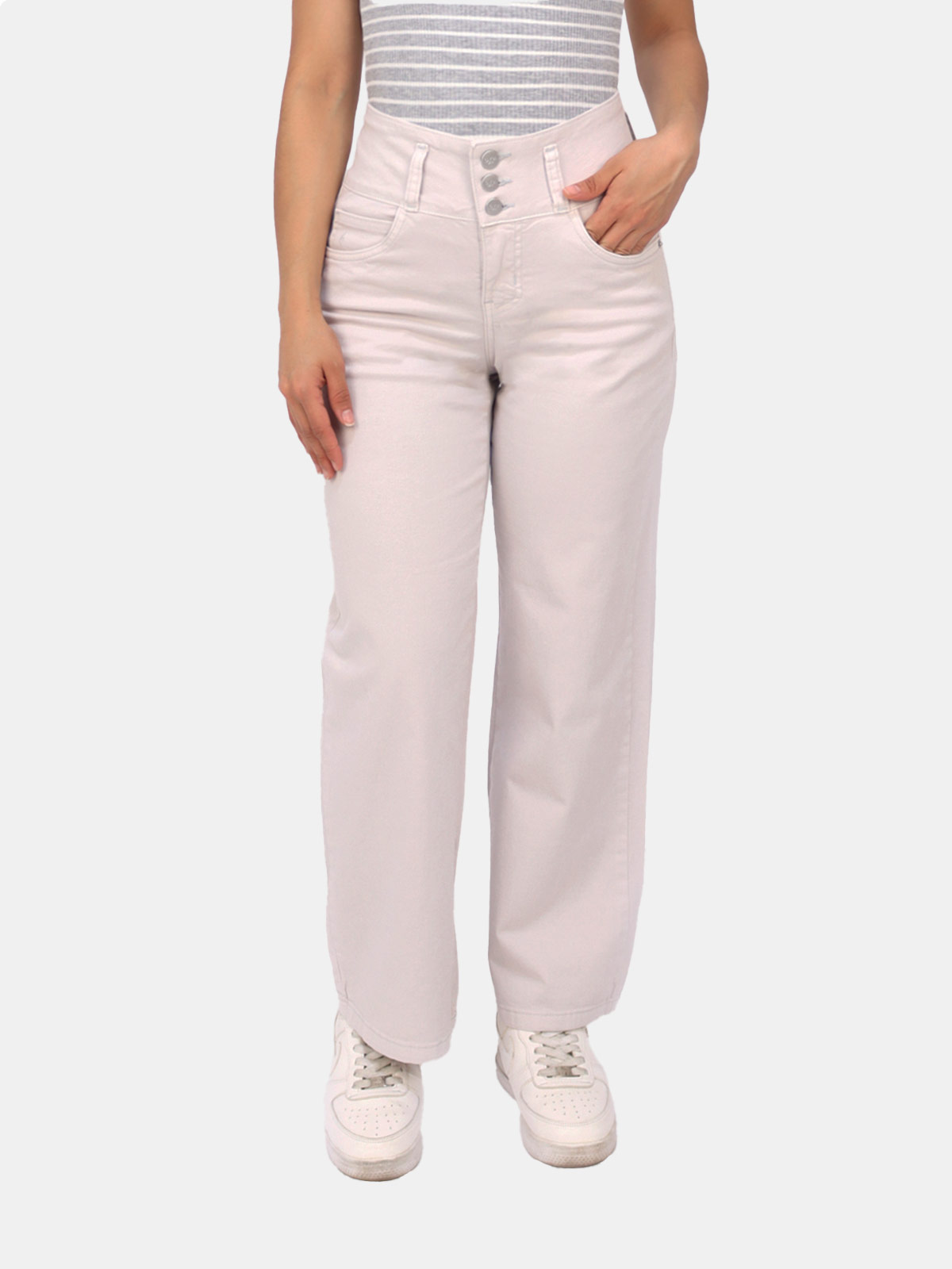 PANTALÓN STRAIGHT MUJER KAYRA POBLET PERFECT FIT - 1