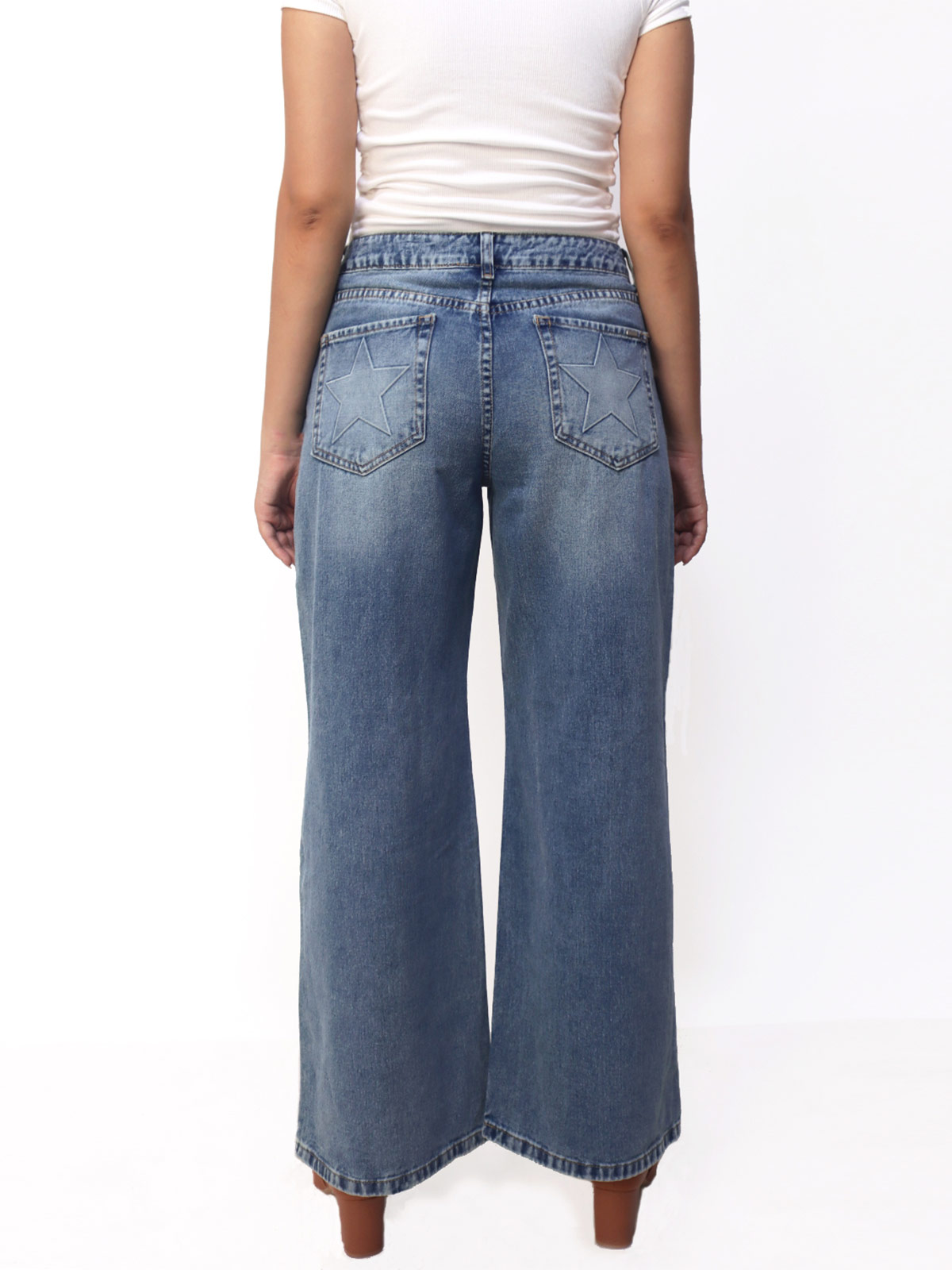 JEAN WIDE LEG ALGODÓN MUJER KAYRA POBLET PERFECT FIT STRAR - 2