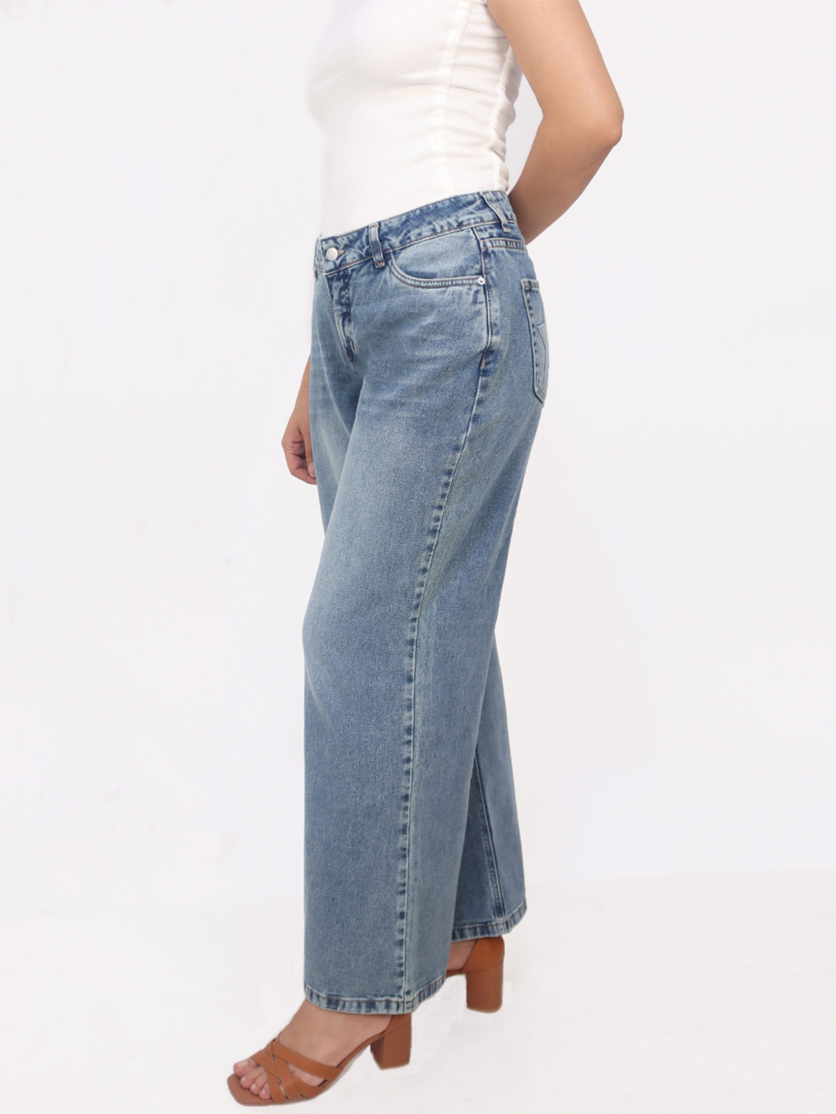 JEAN WIDE LEG ALGODÓN MUJER KAYRA POBLET PERFECT FIT STRAR - 3