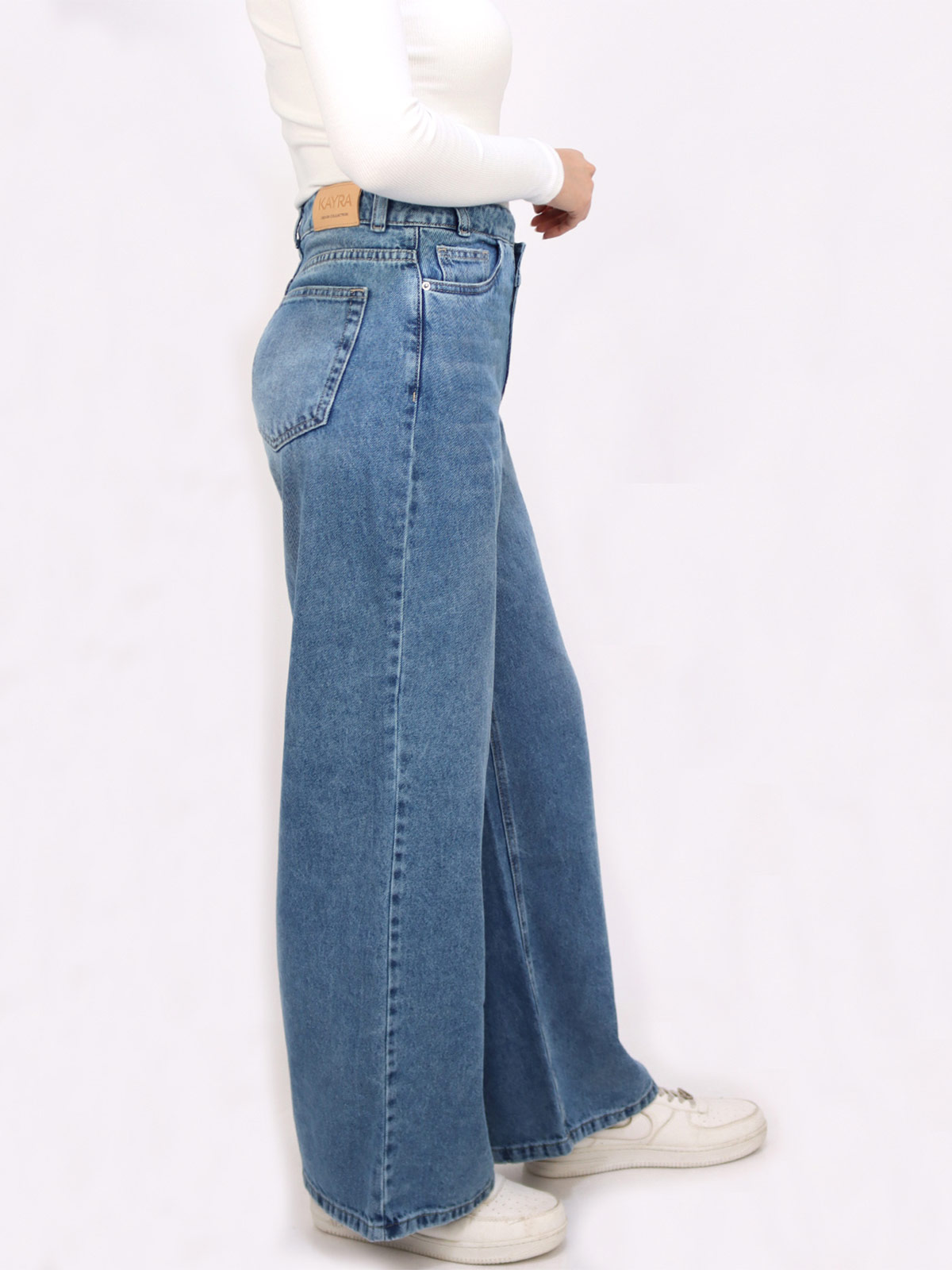 JEANS MUJER KAYRA POBLET PERFECT FIT WIDELEG CRUZADO - 3