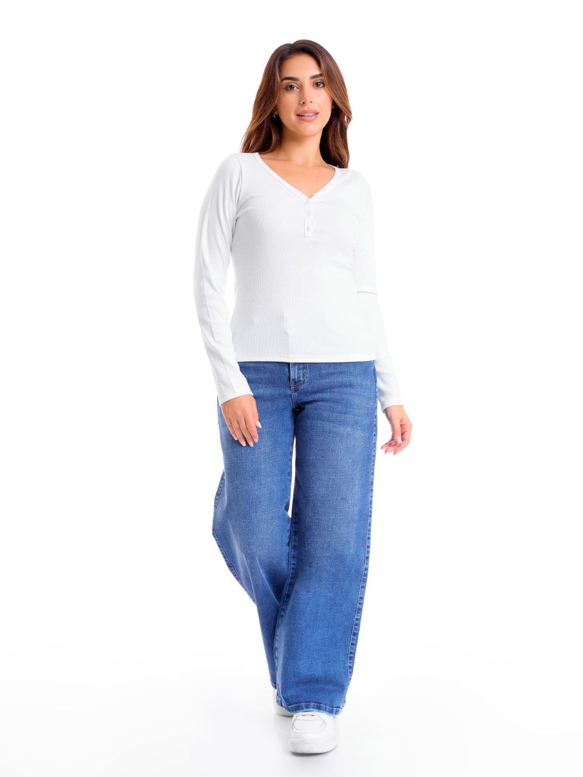 POLO MANGA LARGA MUJER METAL JEANS ALESSIA - 1
