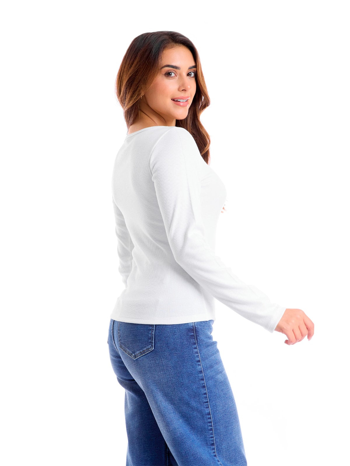 POLO MANGA LARGA MUJER METAL JEANS ALESSIA - 4