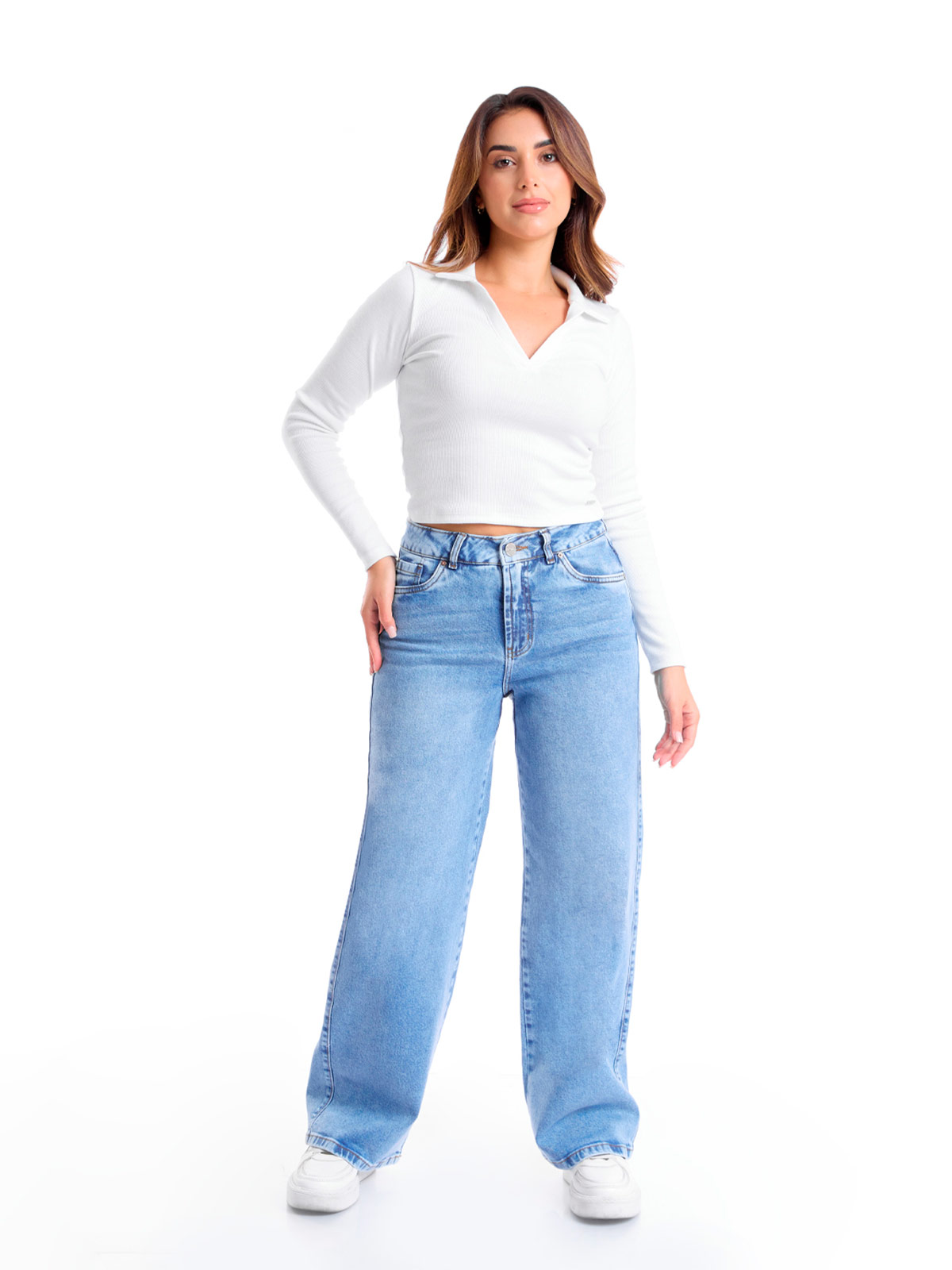 POLO MANGA LARGA MUJER METAL JEANS SAMIRA - 1