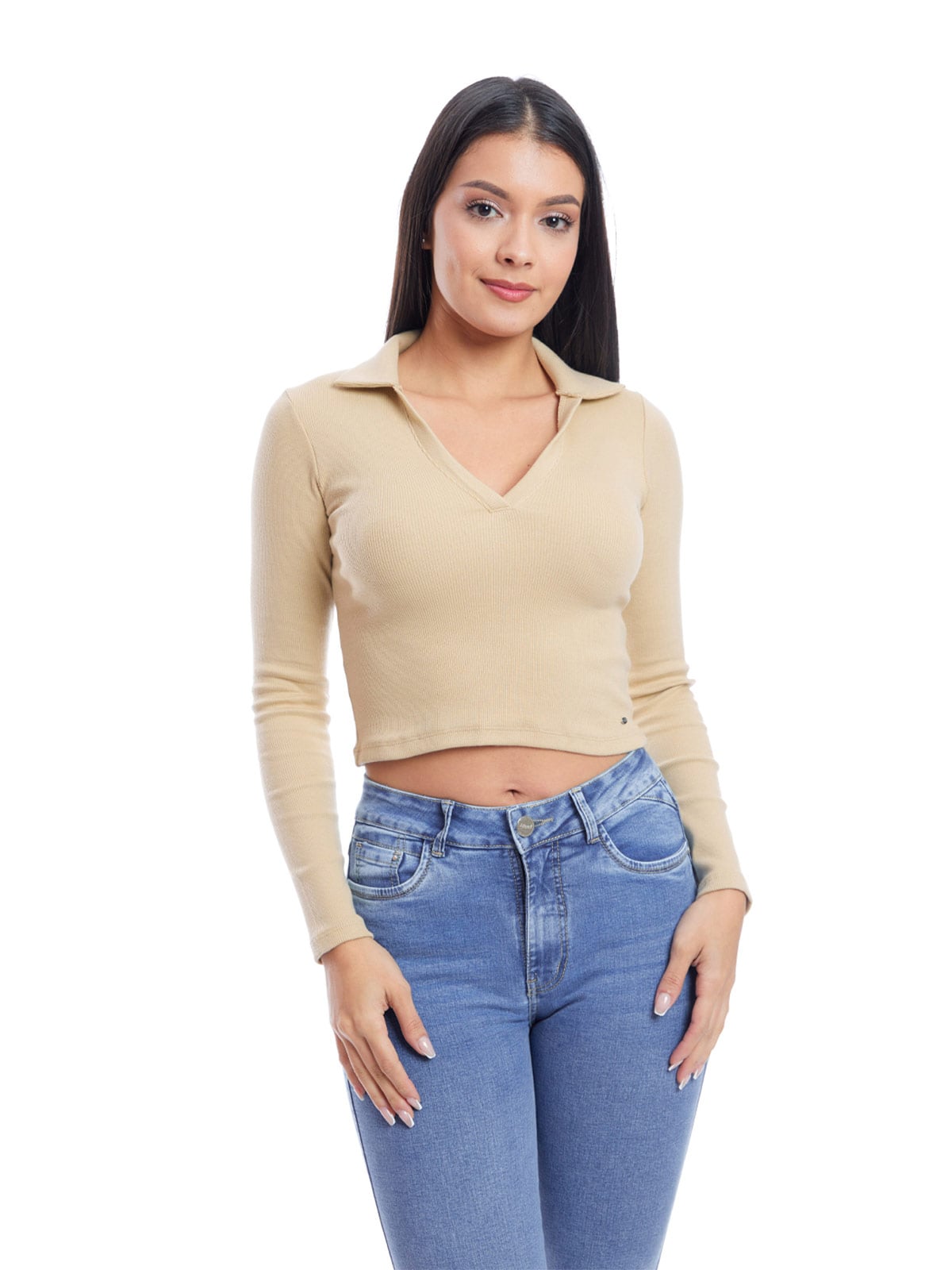 POLO MANGA LARGA MUJER METAL JEANS SAMIRA - 1