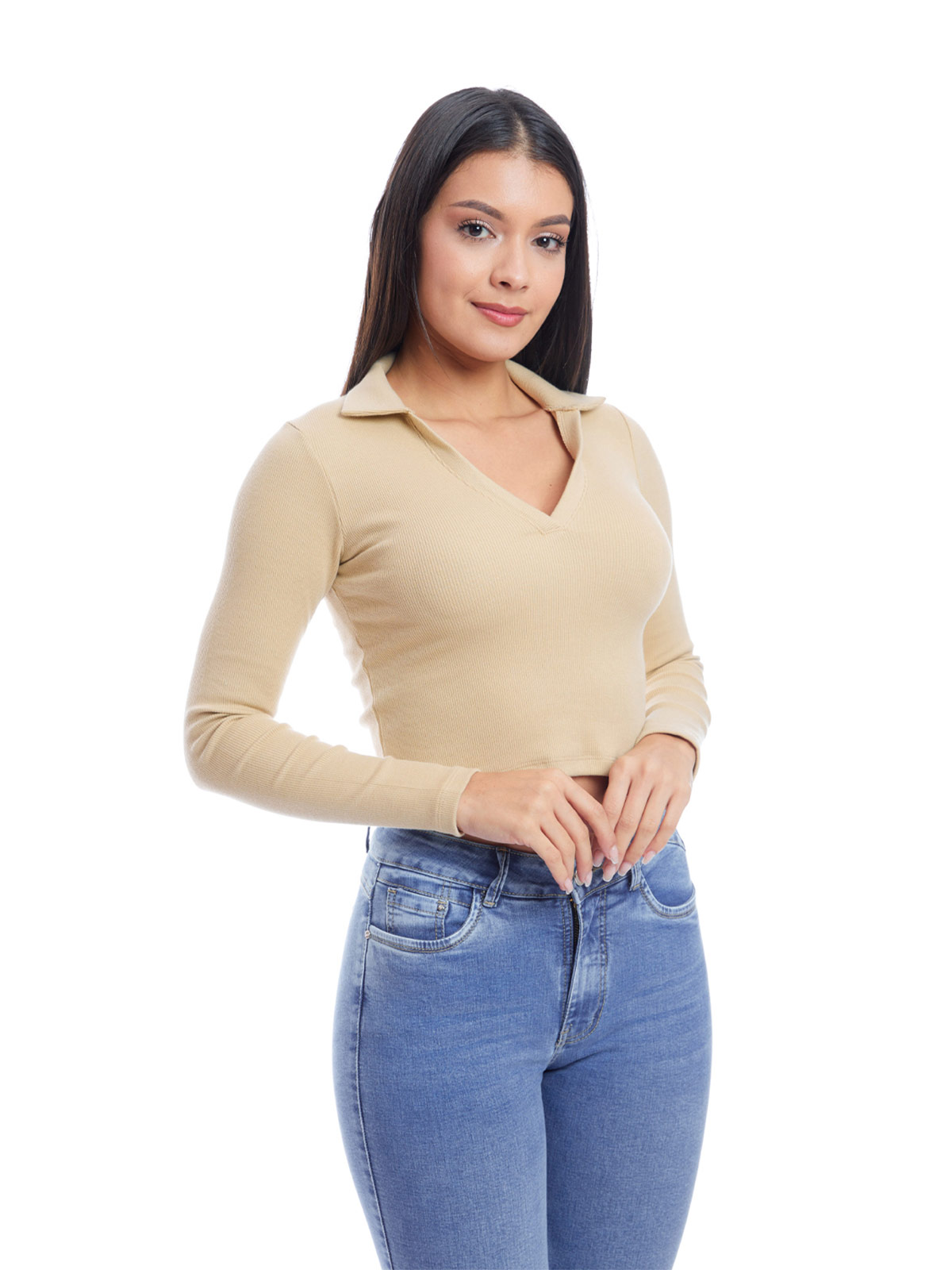 POLO MANGA LARGA MUJER METAL JEANS SAMIRA - 2