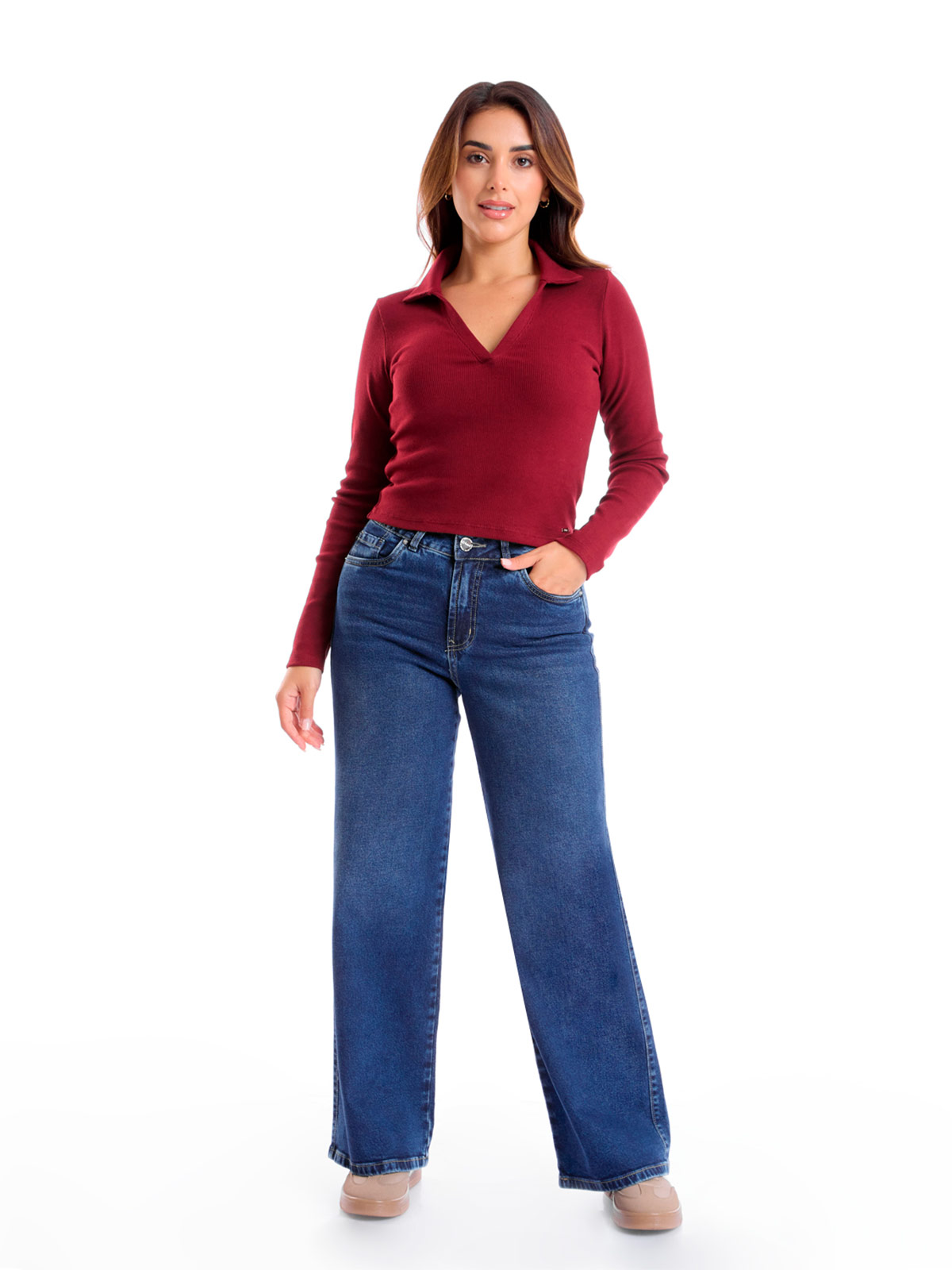POLO MANGA LARGA MUJER METAL JEANS SAMIRA - 1