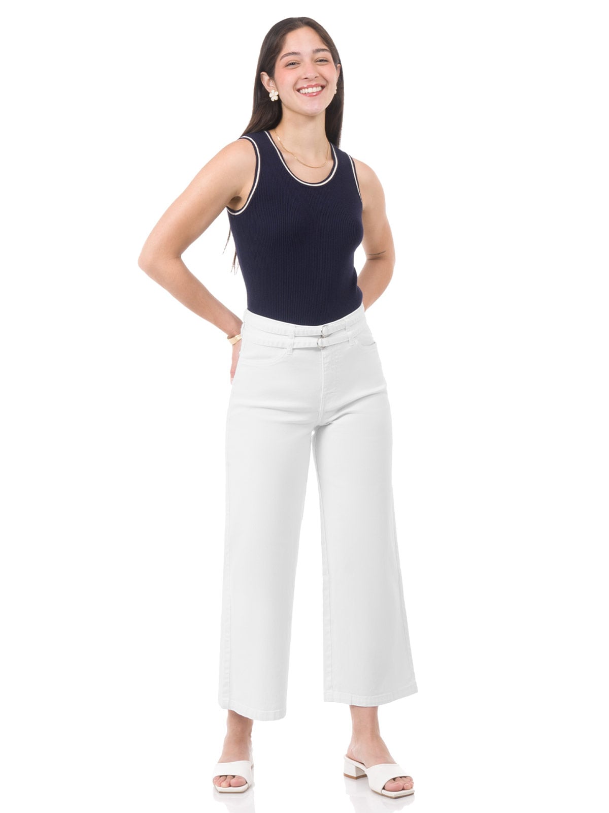 PANTALÓN WIDE LEG MUJER PIONIER VARITD - 1