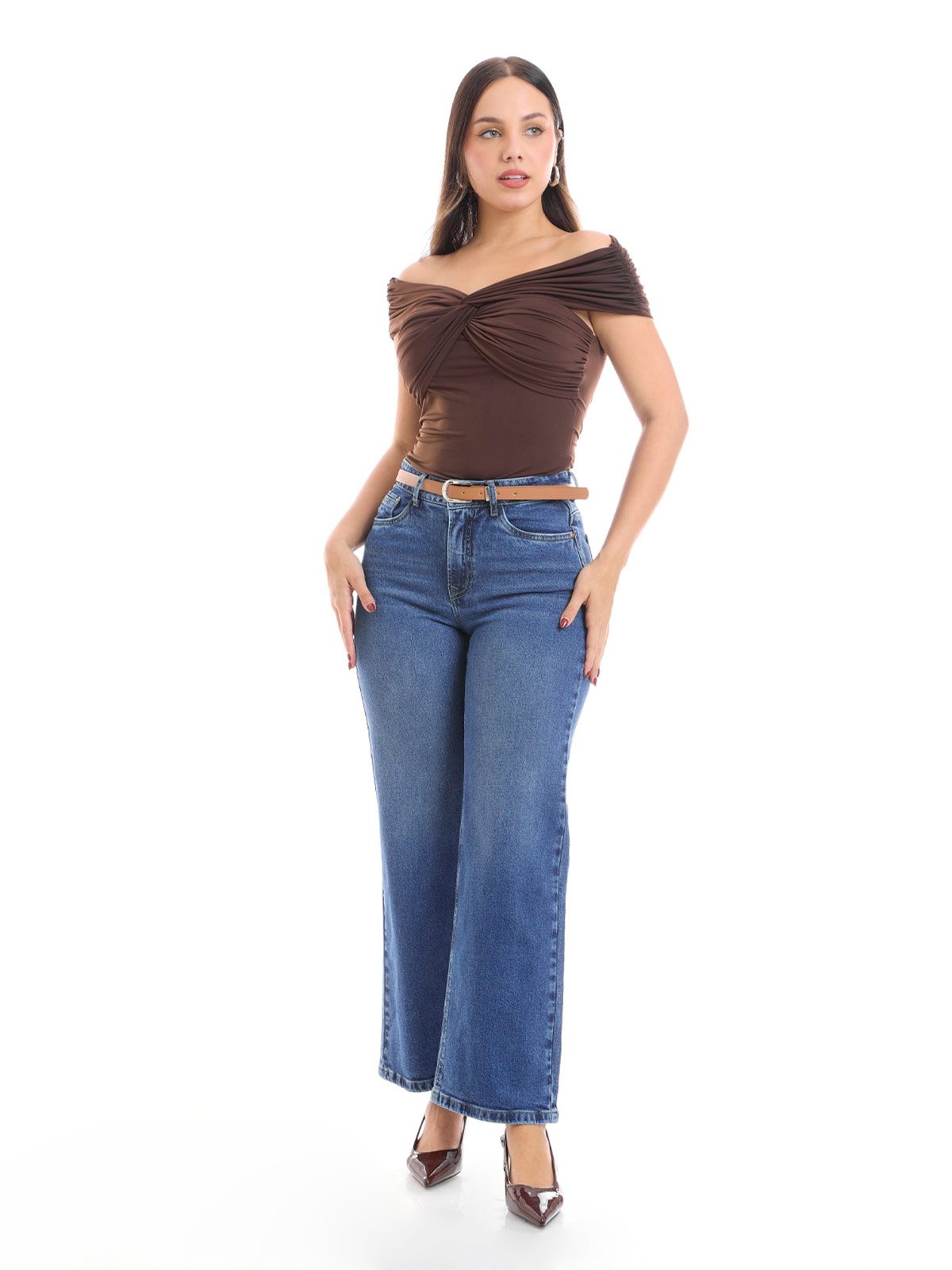 JEANS STRAIGHT CROPPED JEANS MUJER METAL JEANS PALMEIRA - 1