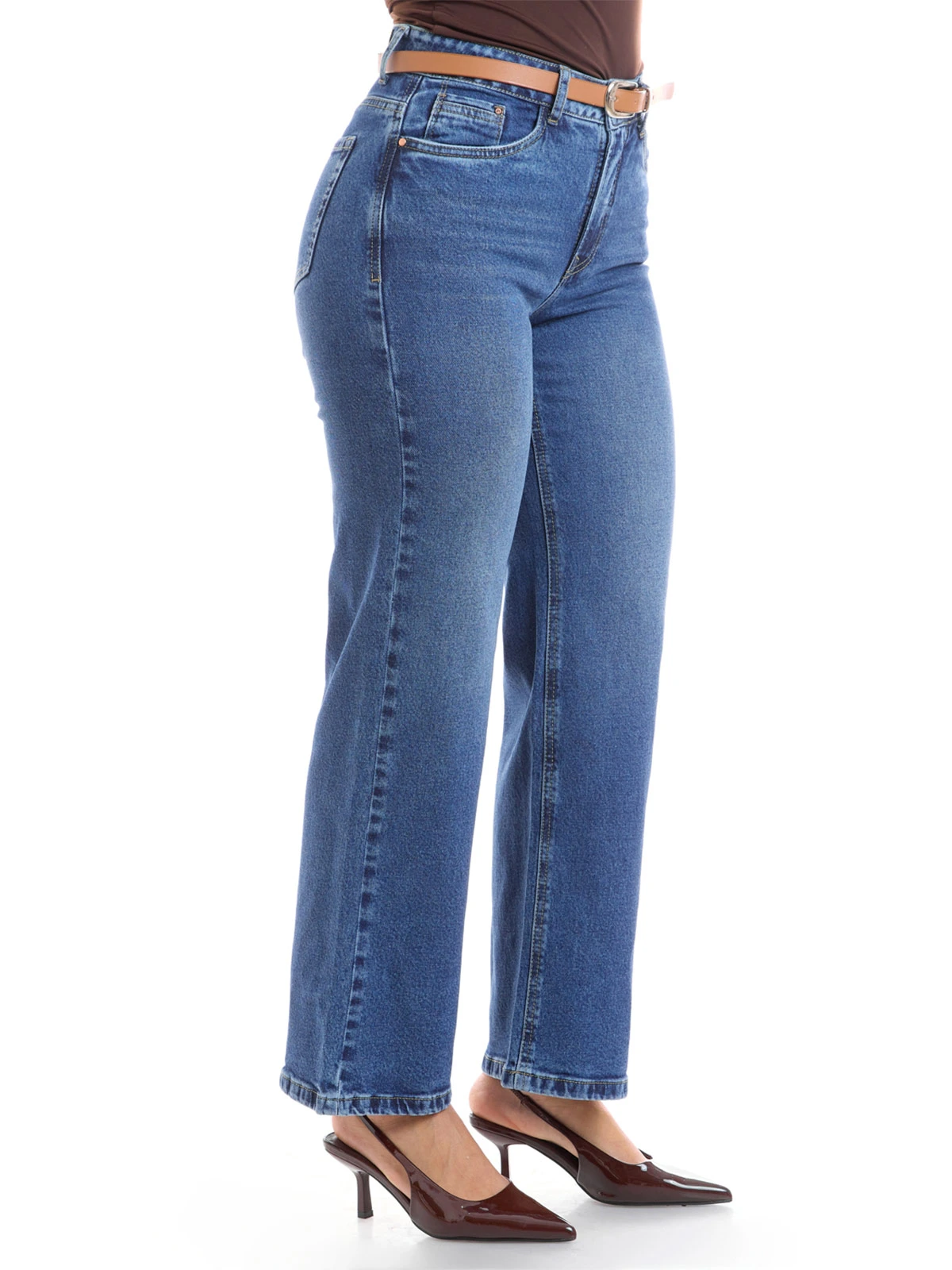 JEANS STRAIGHT CROPPED JEANS MUJER METAL JEANS PALMEIRA - 3