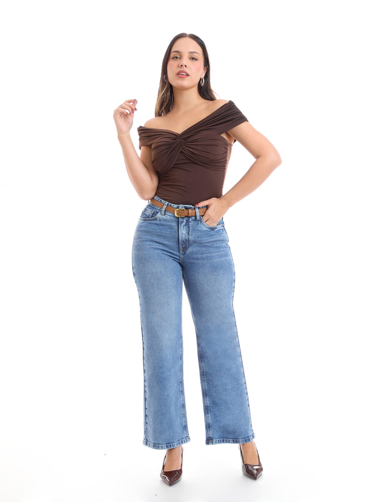 JEANS STRAIGHT CROPPED JEANS MUJER METAL JEANS PALMEIRA - 1
