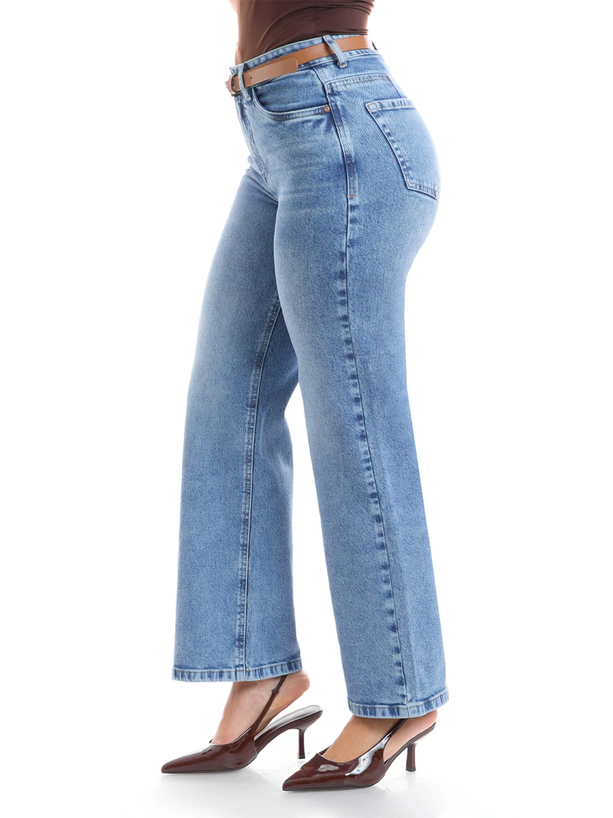 JEANS STRAIGHT CROPPED JEANS MUJER METAL JEANS PALMEIRA - 4