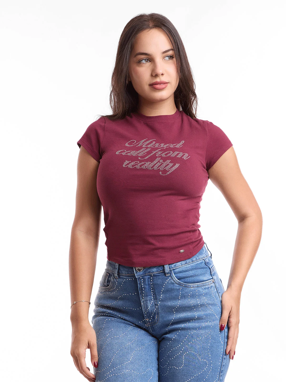 POLO MUJER METAL JEANS BRILLOS MISSED - 1