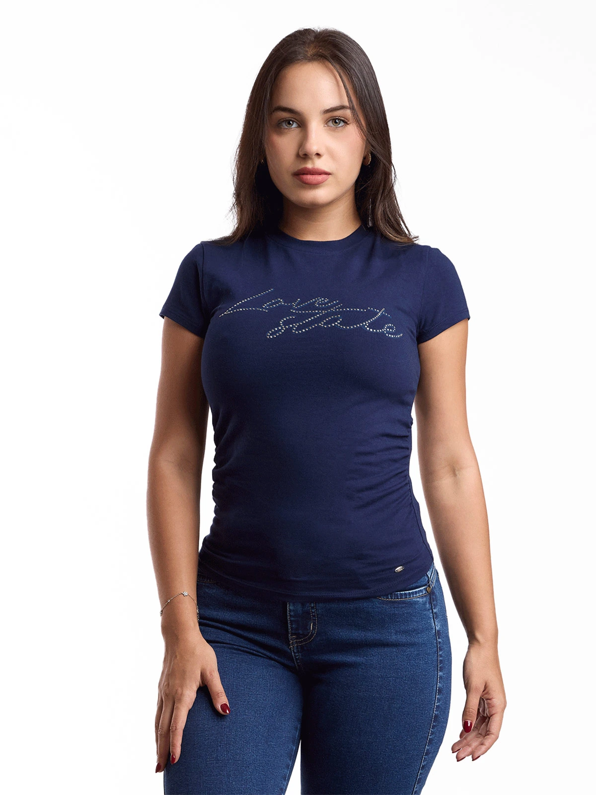 POLO MUJER METAL JEANS TACHAS LARA - 1