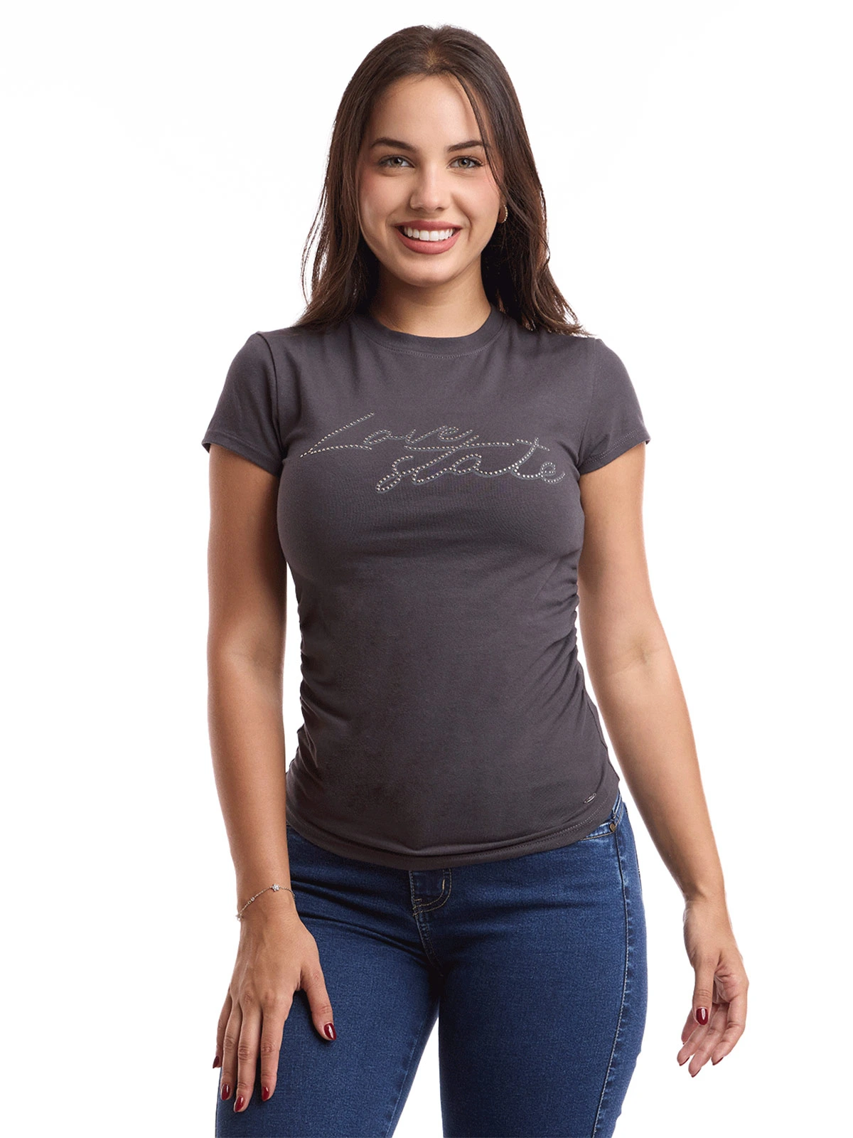 POLO MUJER METAL JEANS TACHAS LARA - 1