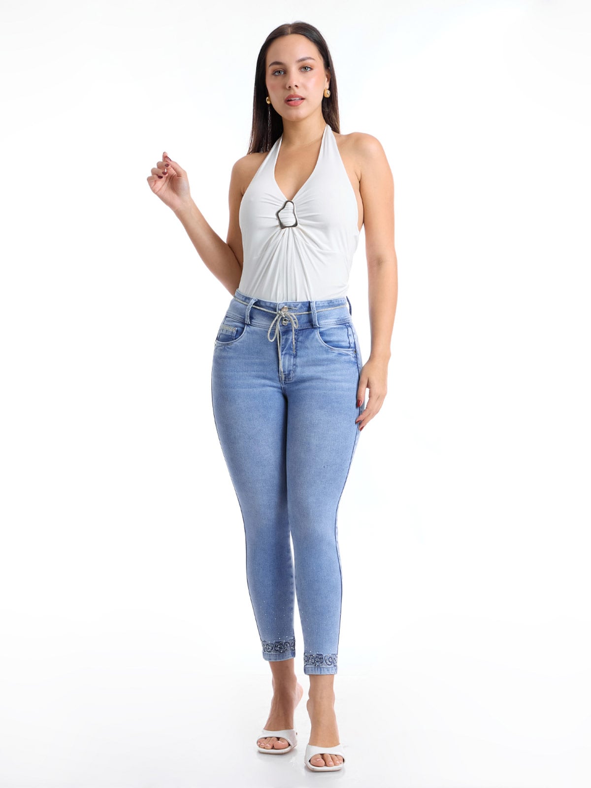 JEAN MUJER METAL JEANS TOBILLERO SARA - 1