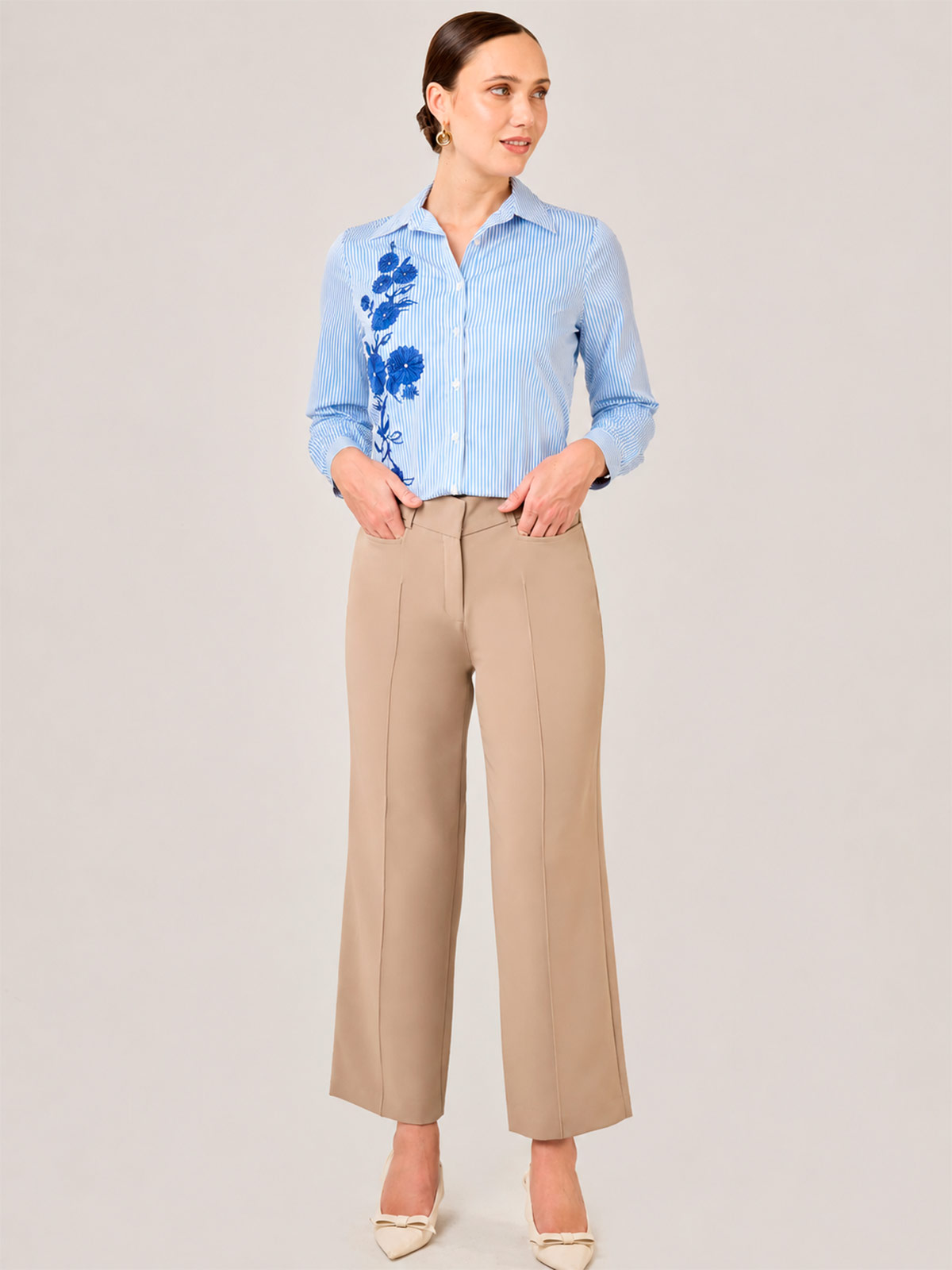 BLUSA MANGA LARGA MUJER JOHN HOLDEN WOMAN CRISTINA - 1