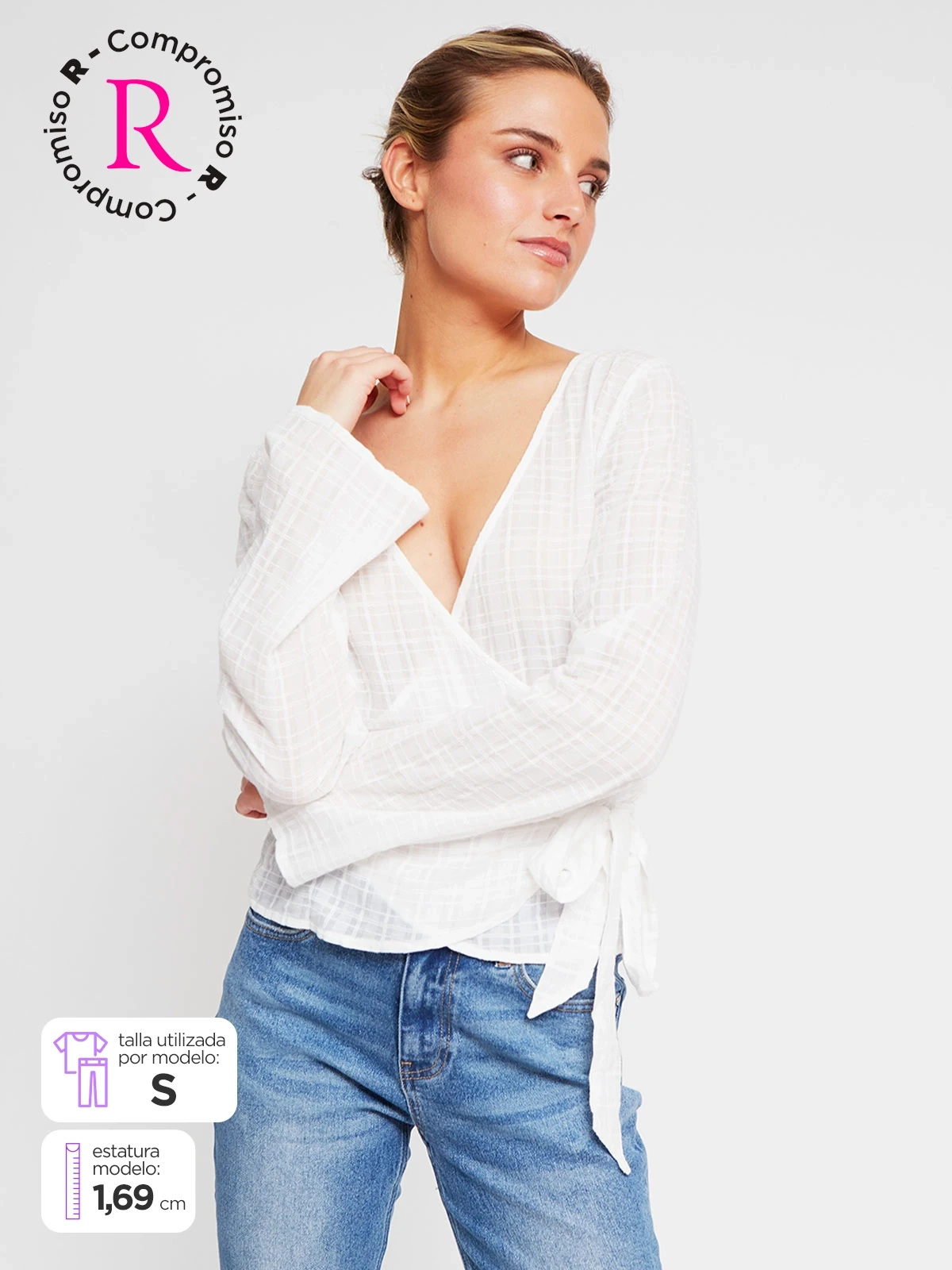 BLUSA MANGA LARGA ALGODÓN MUJER INDEX - 1