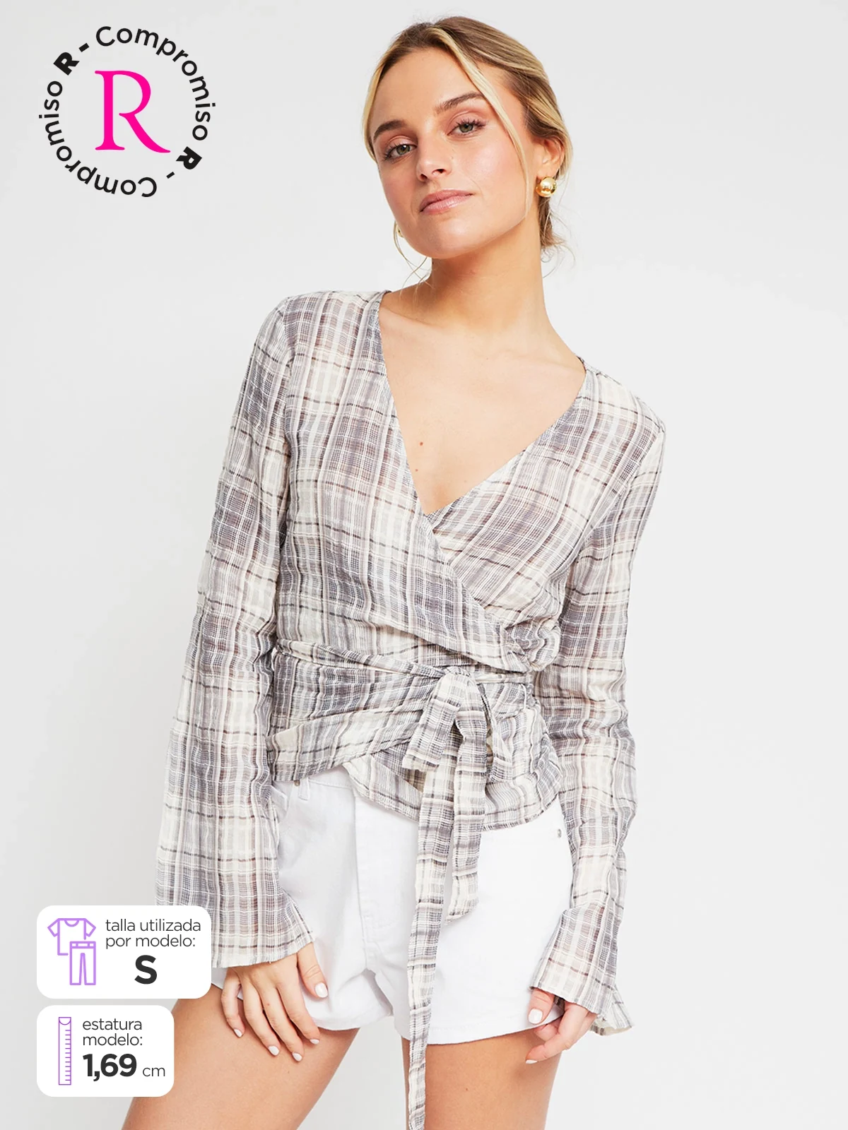 BLUSA MANGA LARGA ALGODÓN MUJER INDEX - 1