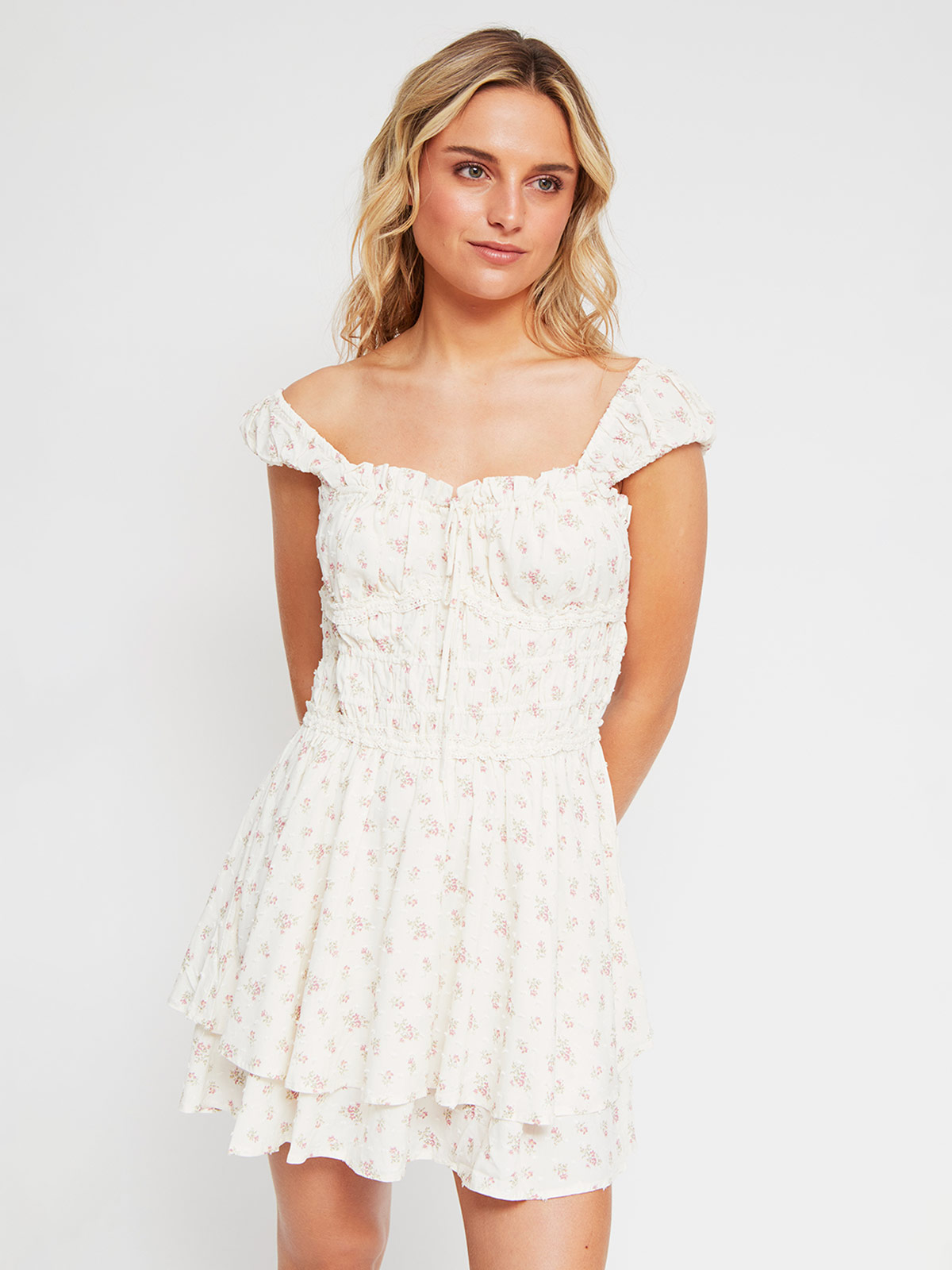 VESTIDO CORTO MUJER INDEX FLOR - 2