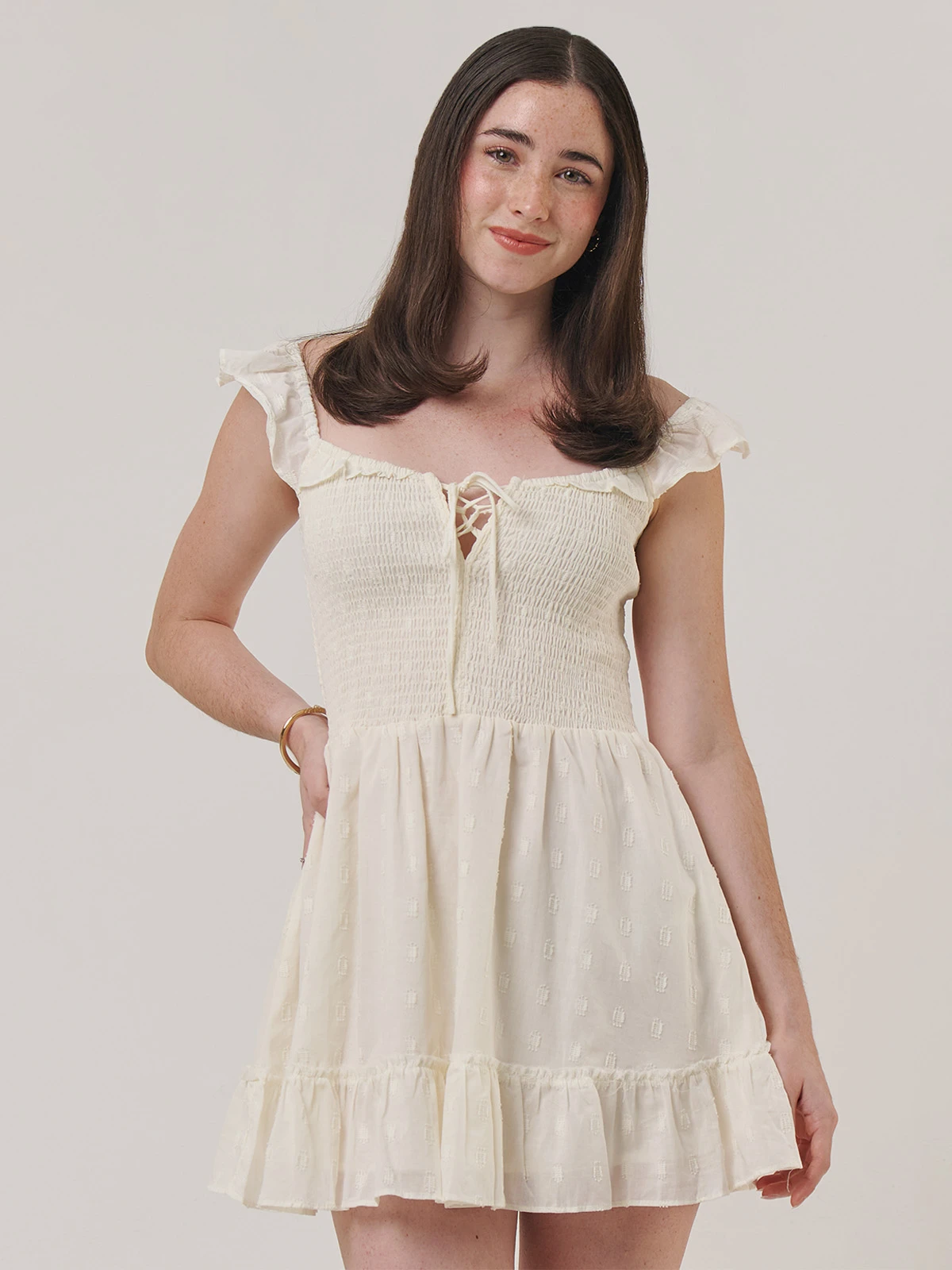 VESTIDO CORTO ALGODÓN MUJER INDEX - 4