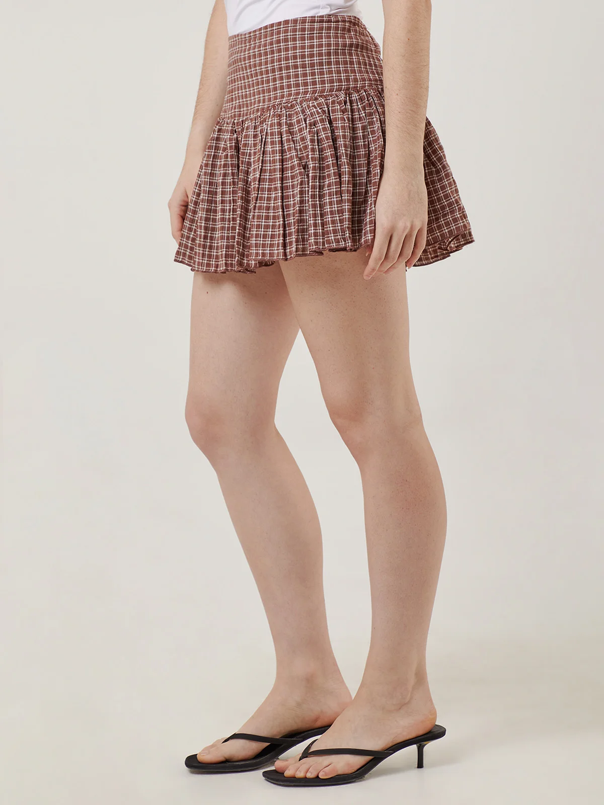 FALDA CORTA ALGODÓN MUJER INDEX RUFLES - 5