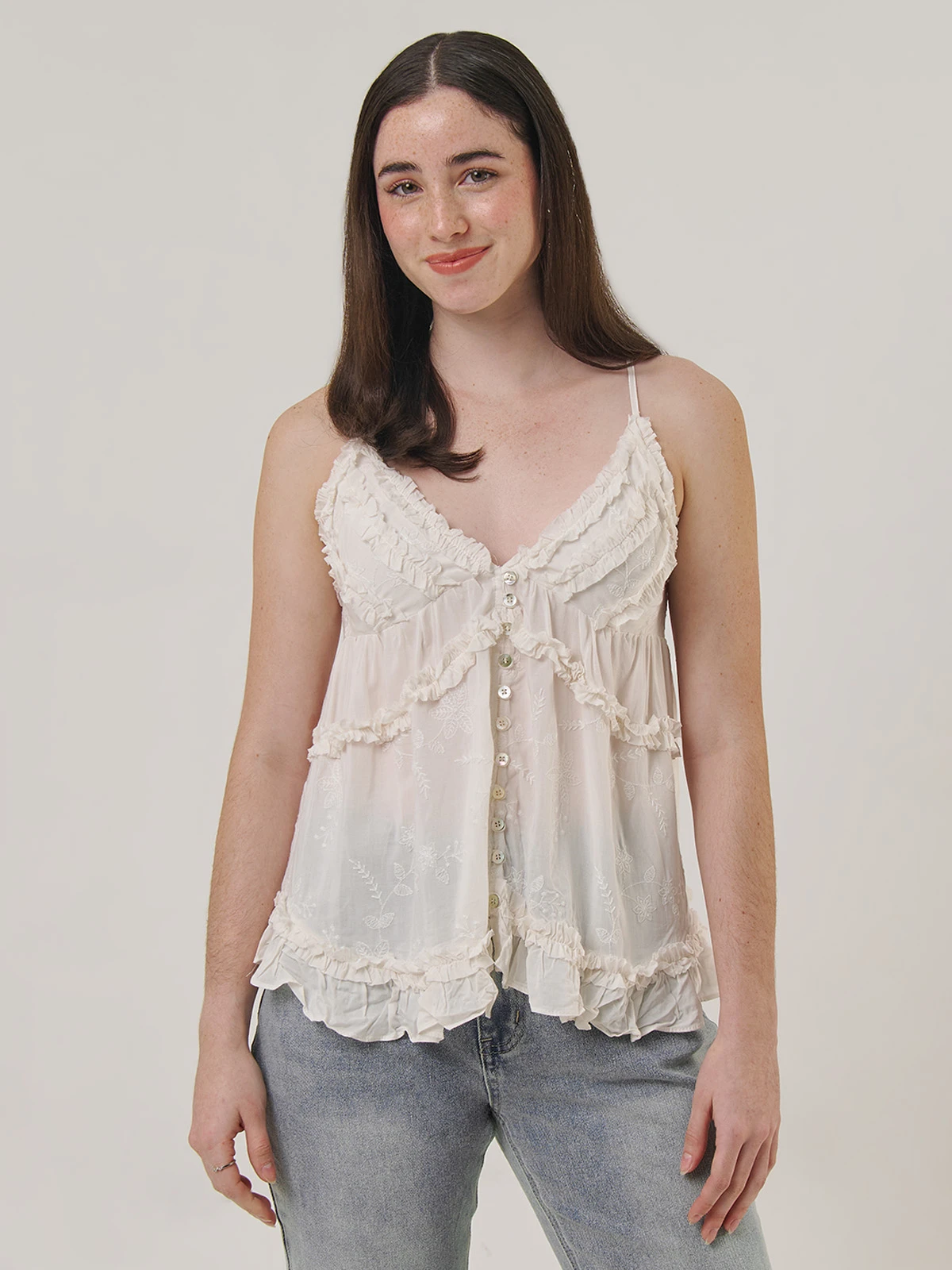 BLUSA SIN MANGAS ALGODÓN MUJER INDEX VUELO - 1