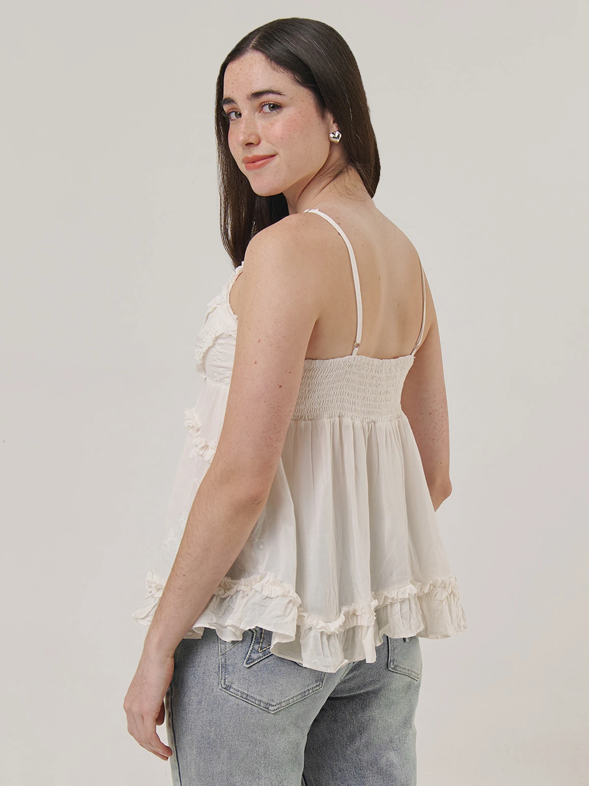 BLUSA SIN MANGAS ALGODÓN MUJER INDEX VUELO - 2