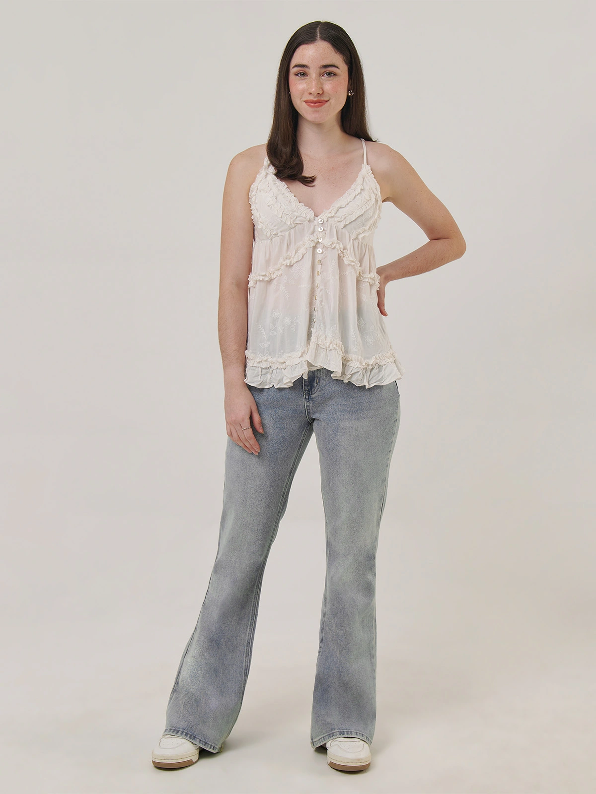 BLUSA SIN MANGAS ALGODÓN MUJER INDEX VUELO - 5