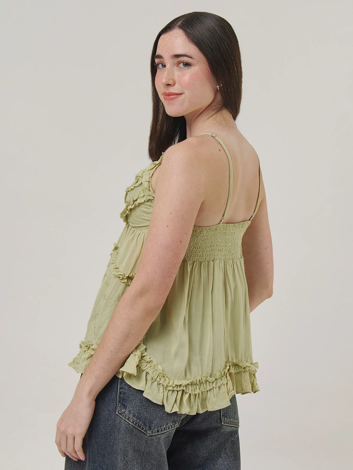BLUSA SIN MANGAS ALGODÓN MUJER INDEX VUELO - 2