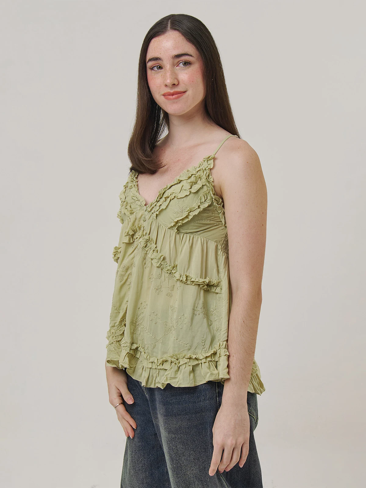 BLUSA SIN MANGAS ALGODÓN MUJER INDEX VUELO - 3