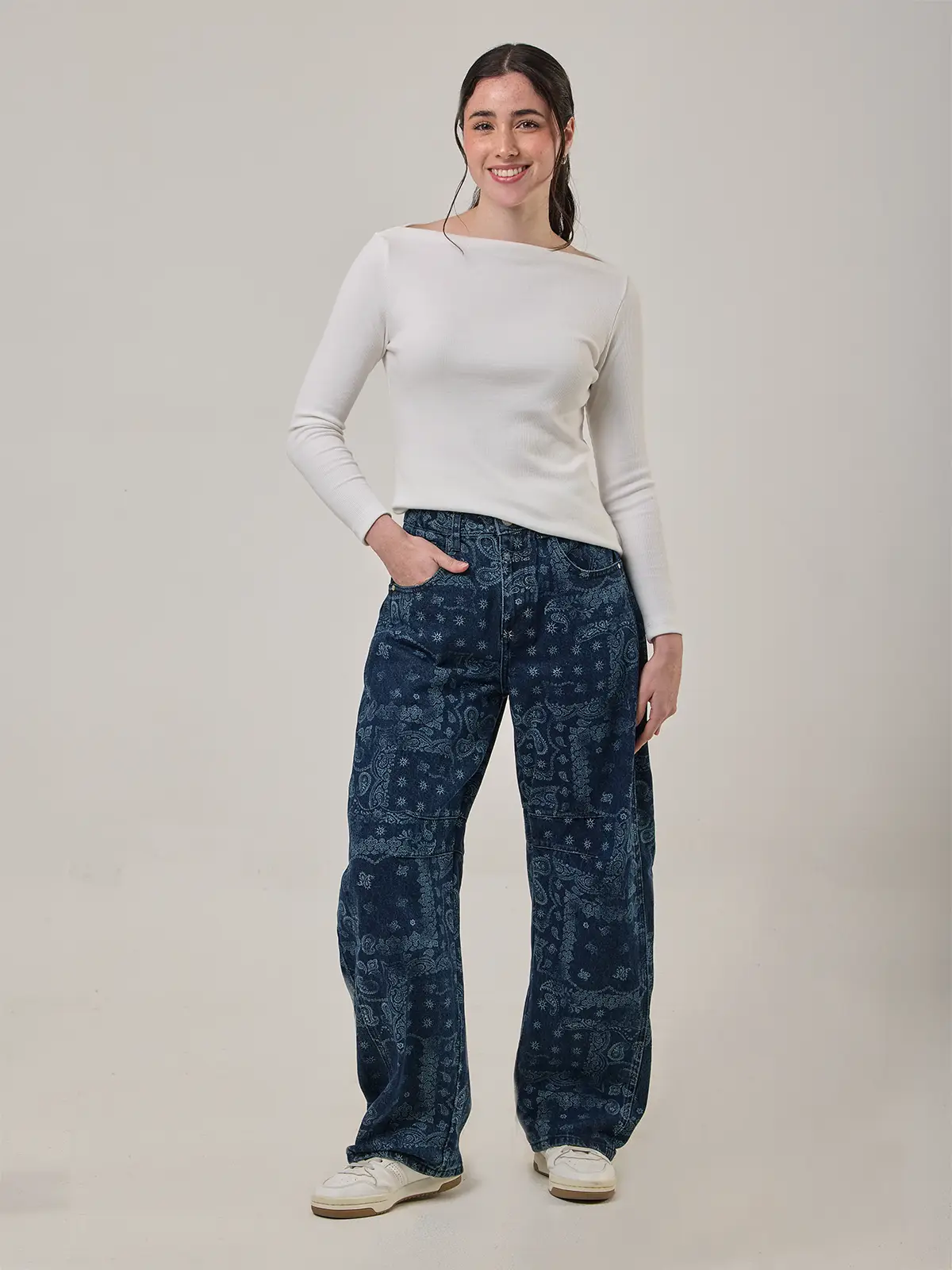 JEANS ALGODÓN REGULAR MUJER INDEX - 1