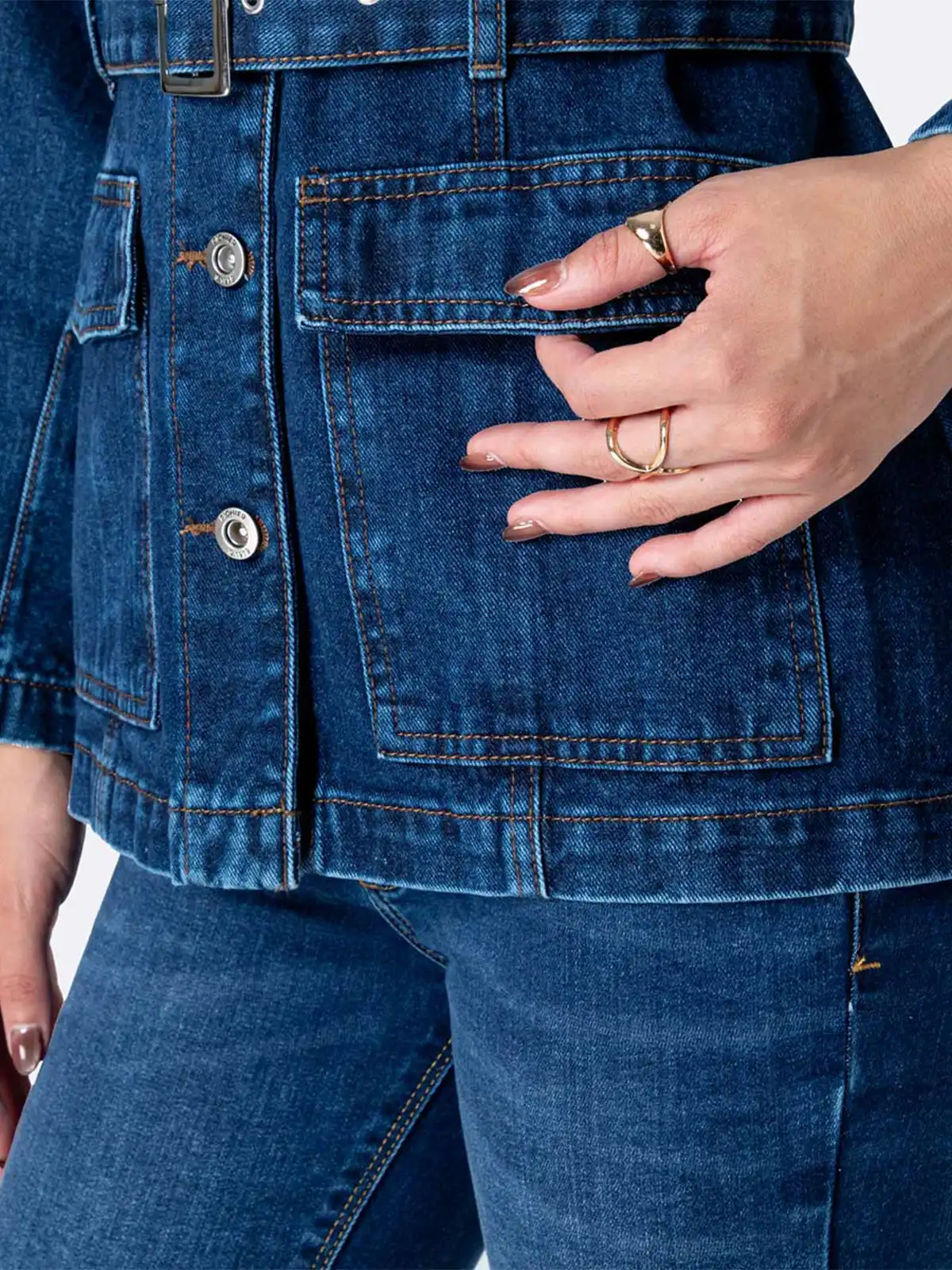 PARKA DENIM MUJER PIONIER RING GALENAH - 5