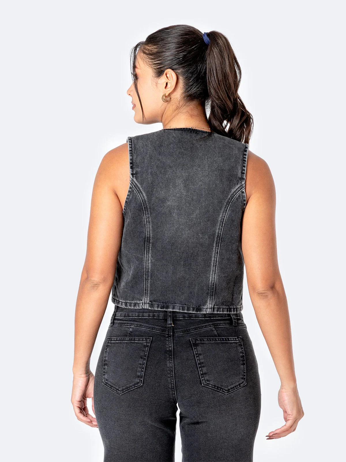 CHALECO DENIM MUJER PIONIER RING MILEYH - 3