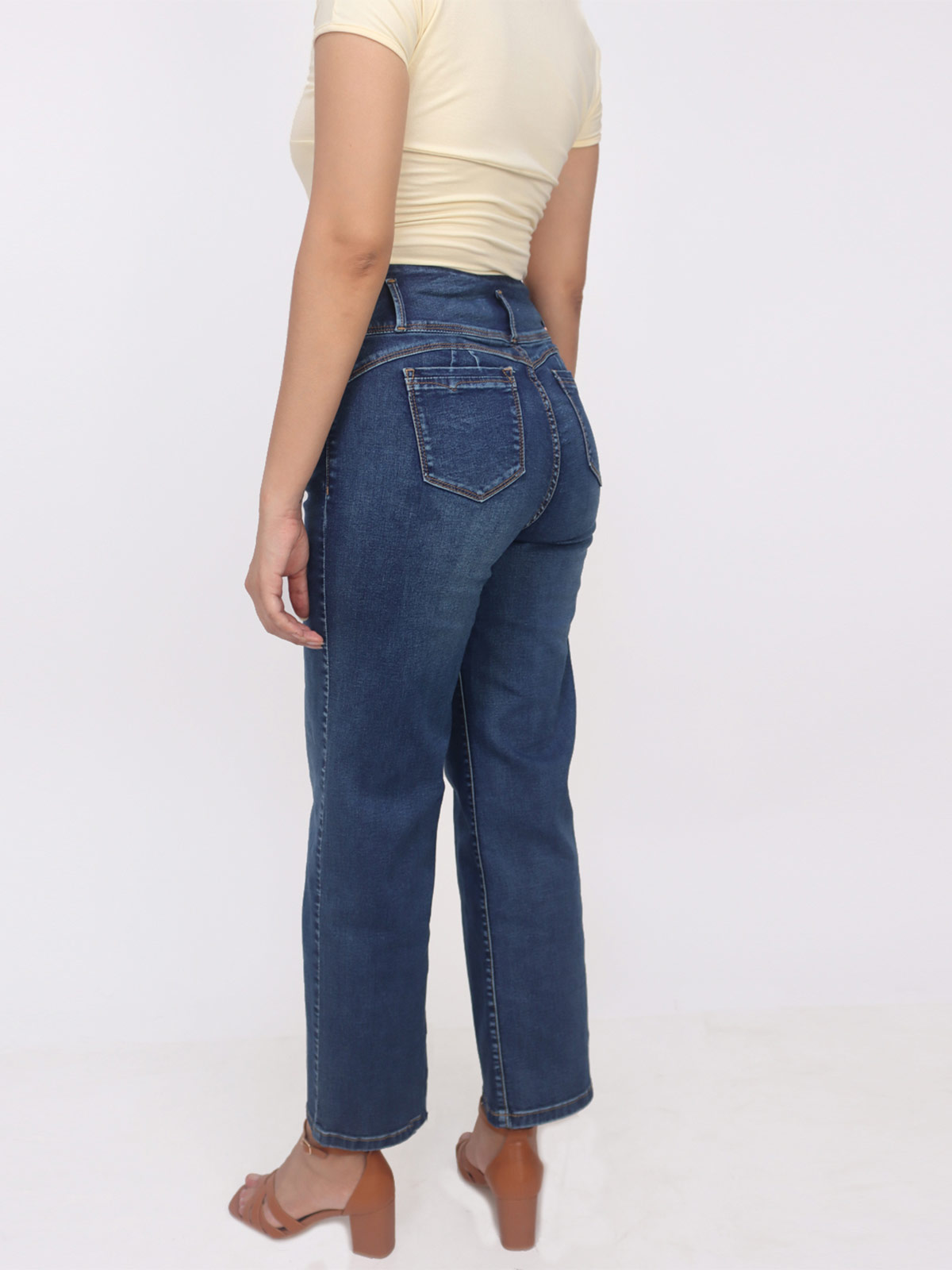 JEANS STRAIGHT MUJER KAYRA POBLET PERFECT FIT ARLETTE - 3