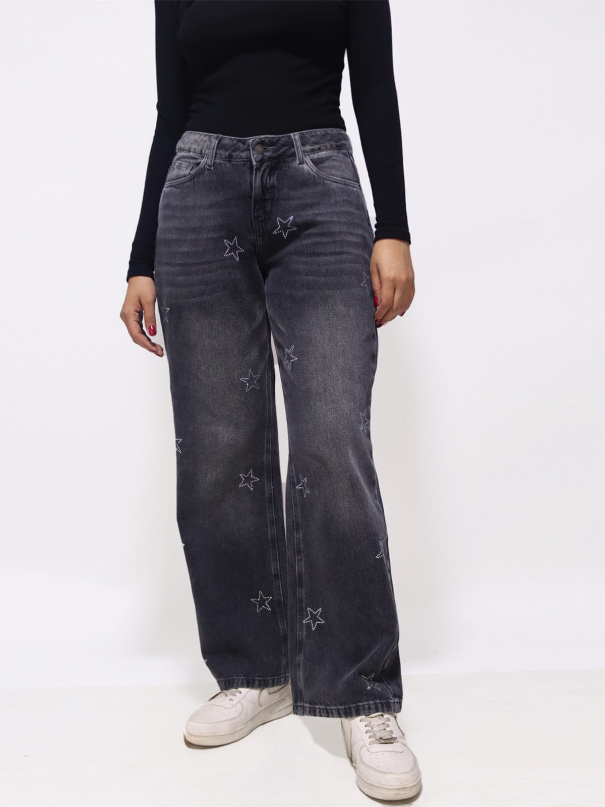 JEANS STRAIGHT MUJER KAYRA POBLET PERFECT FIT STAR - 1