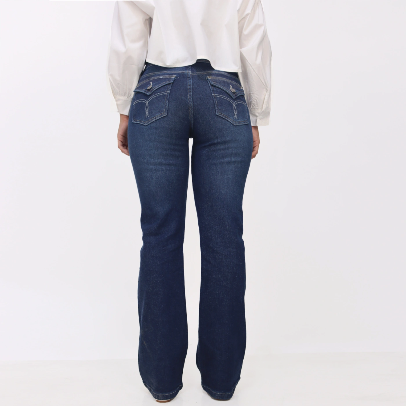 JEANS BOOT CUT MUJER KAYRA POBLET PERFECT FIT - 3