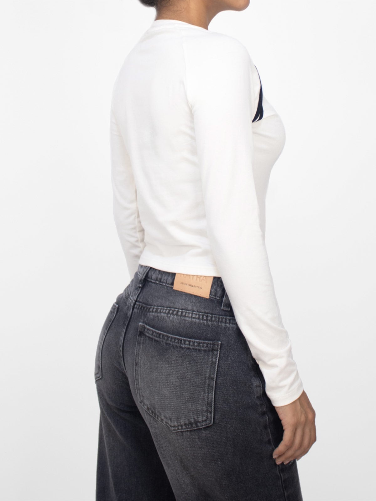 POLO MANGA LARGA MUJER KAYRA POBLET PERFECT FIT RANGLAN - 3