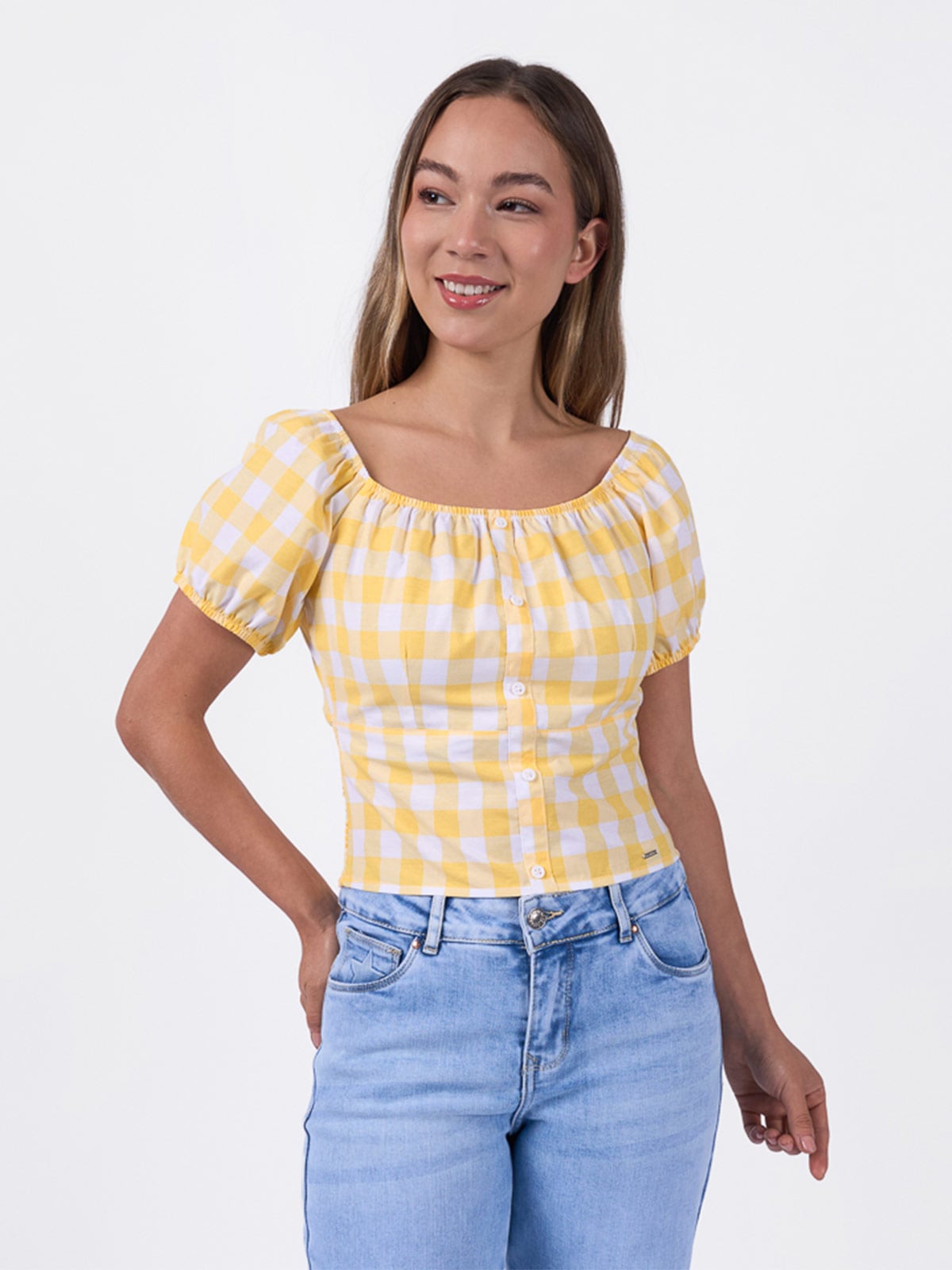 BLUSA MANGA CORTA MUJER MACHINE EMCE - 1
