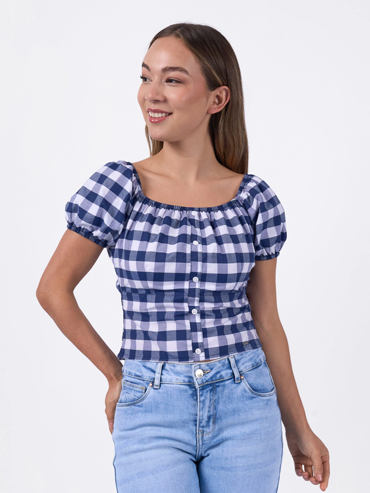 BLUSA MANGA CORTA MUJER MACHINE EMCE - 1