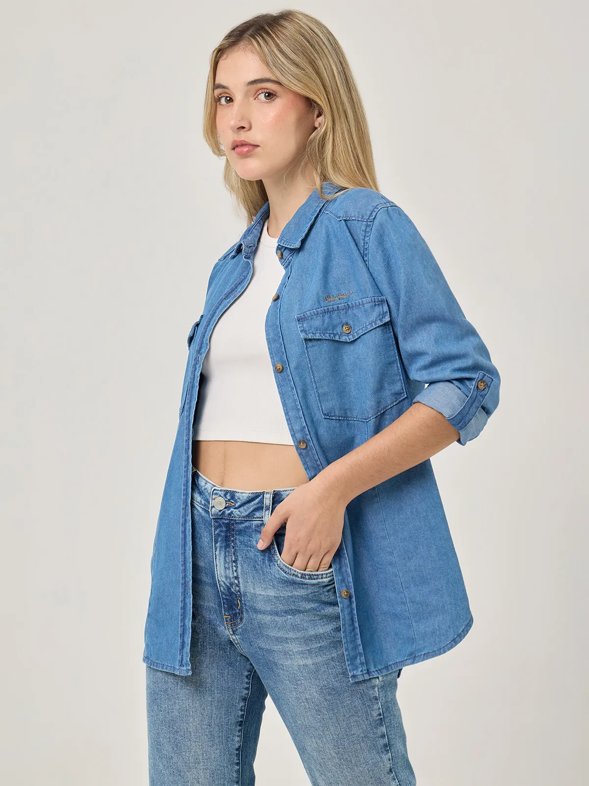 BLUSA MANGA LARGA ALGODÓN MUJER PEPE JEANS JAGGER - 3