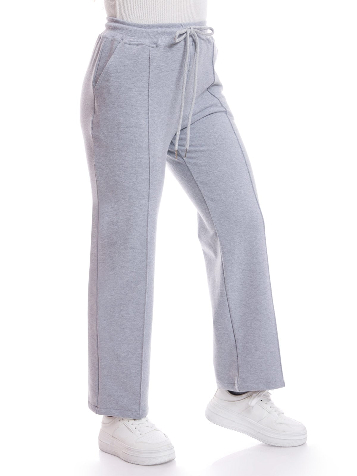 PANTALÓN DE BUZO WIDE LEG MUJER METAL JEANS KENIA - 3